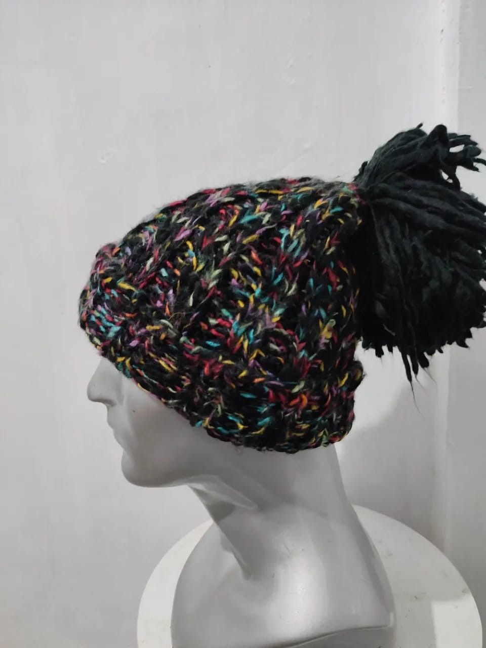 Japanese Brand Grazie Multicolour Knitted Beanie Hats Size ONE SIZE - 4 Thumbnail