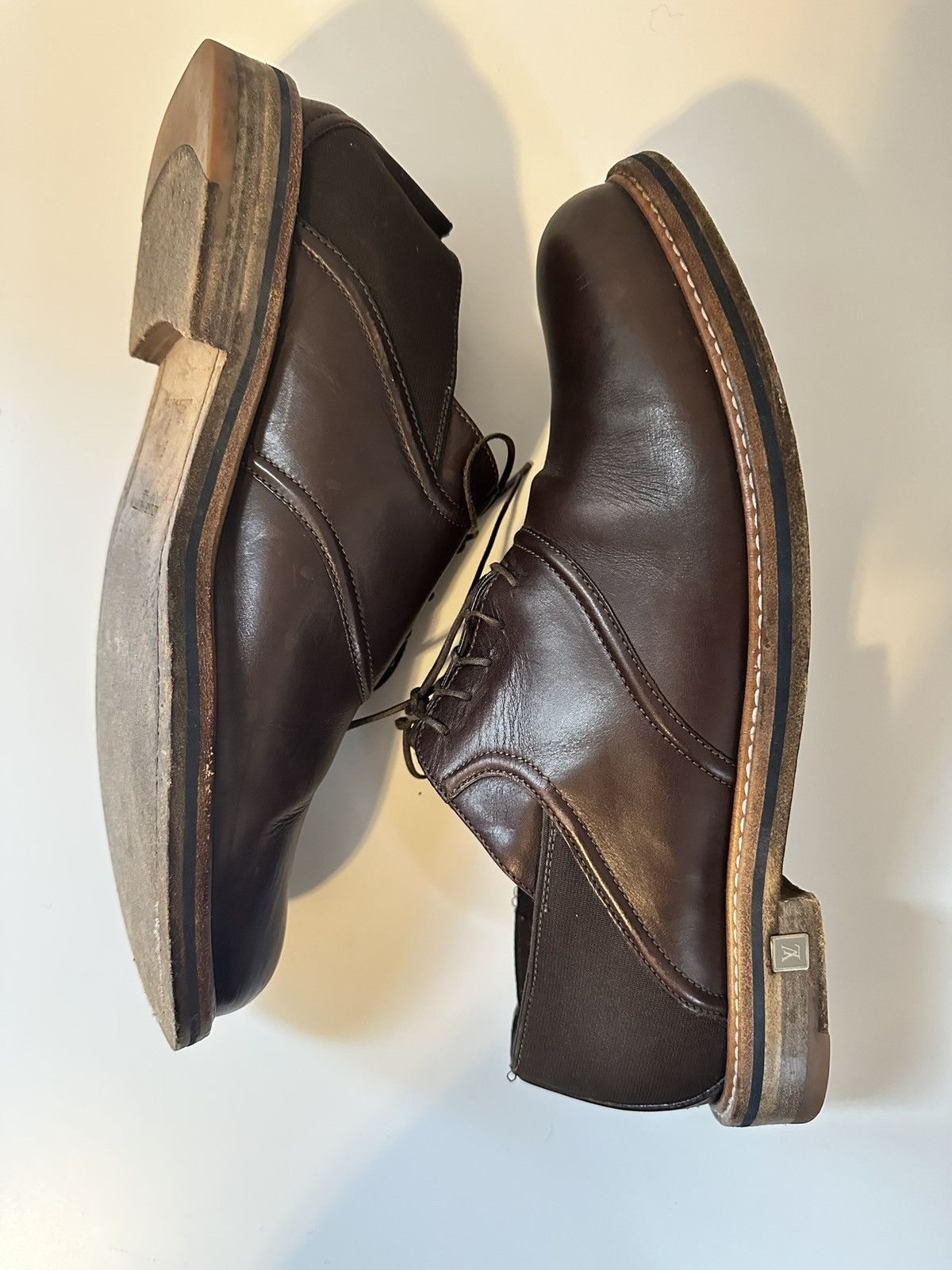 Louis Vuitton Louis Vuitton Brown Lace Up Loafer Size US 10 / EU 43 - 7 Thumbnail