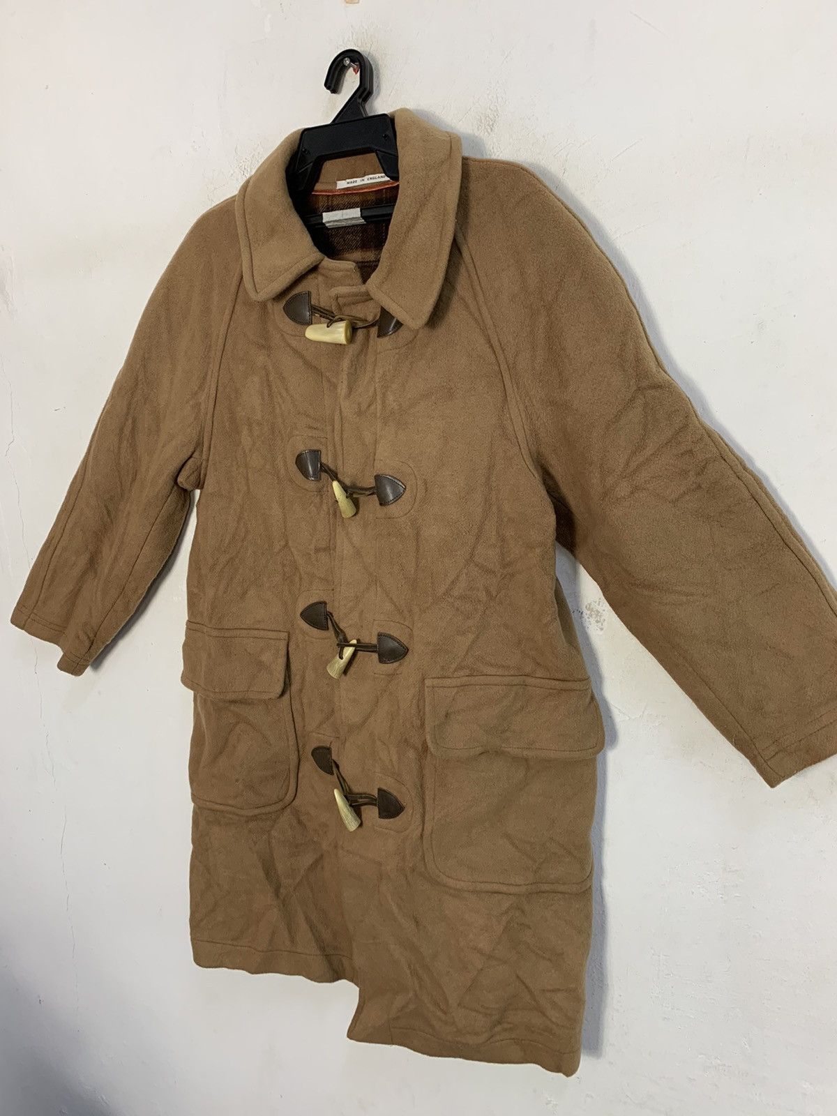 Original Montgomery 90s Montgomery By Tibbet Duffel Jacket Coat Checked Inner Size US S / EU 44-46 / 1 - 4 Thumbnail