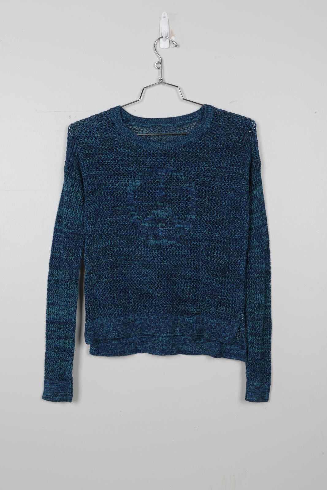 George 00's George Knitted Peace Sign Sweater Size S / US 4 / IT 40 - 1 Thumbnail