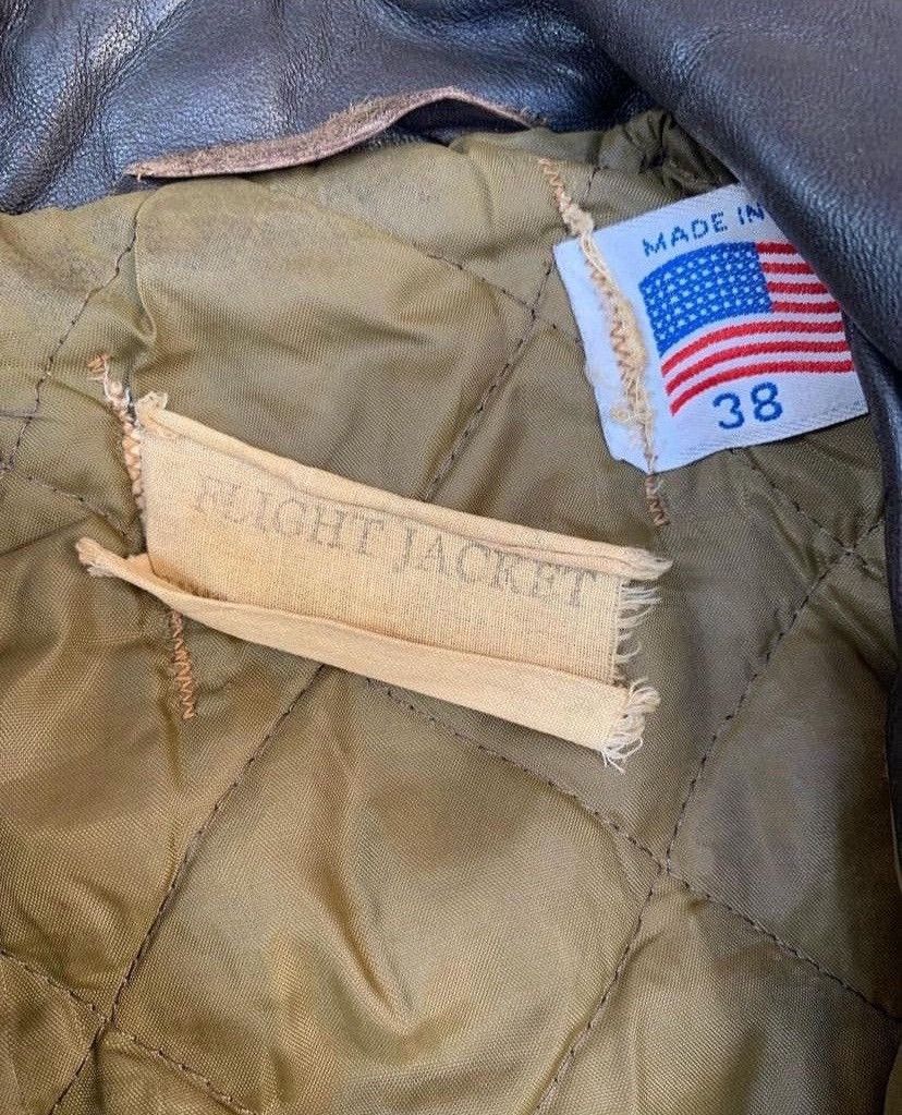 Schott Vintage Leather Flight Jacket Schott 70’s ~ 80’s Size US M / EU 48-50 / 2 - 3 Thumbnail