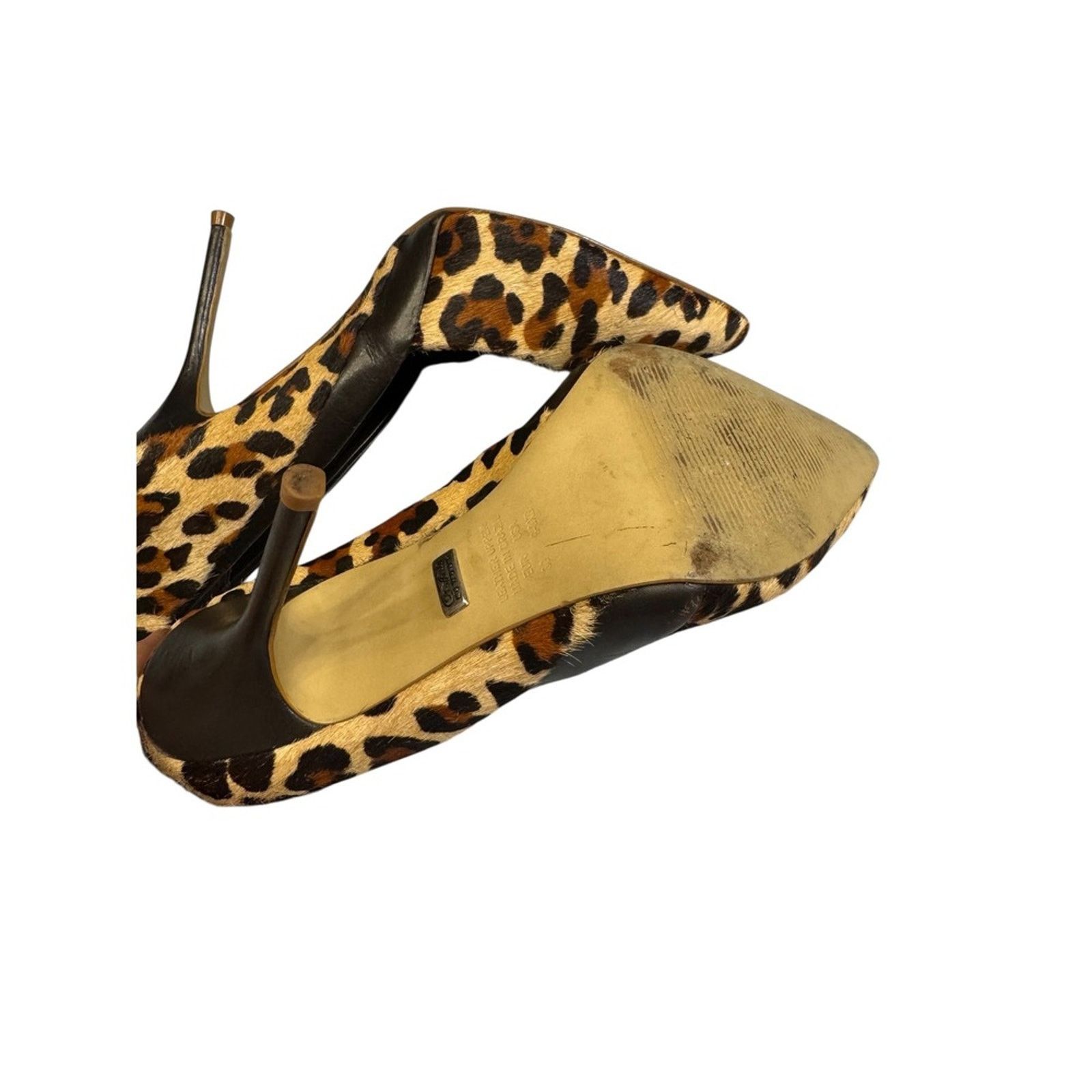 Buffalo London Buffalo London Leopard Print Hair Calf Pointed Stiletto 8/38 Size US 8 / IT 38 - 3 Thumbnail