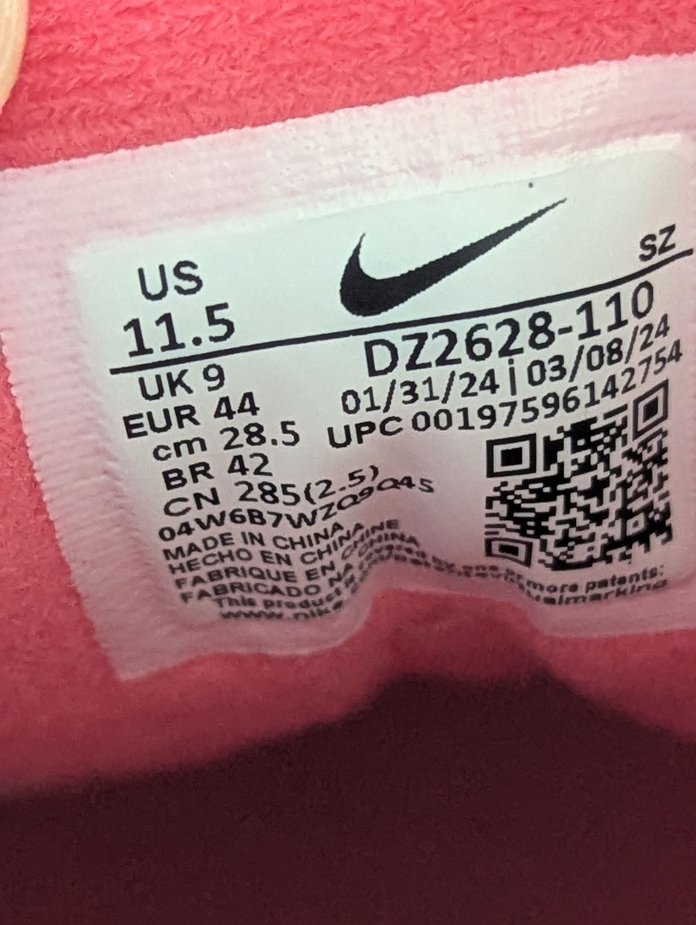 Nike Nike Air Max 1 Aster Pink atmos OG white patta Size US 10 / EU 43 - 8 Thumbnail