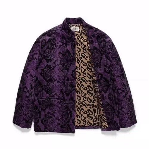 Wacko Maria wacko maria Purple snake pattern Tang dress pan buckle cott Size US M / EU 48-50 / 2 - 2 Thumbnail
