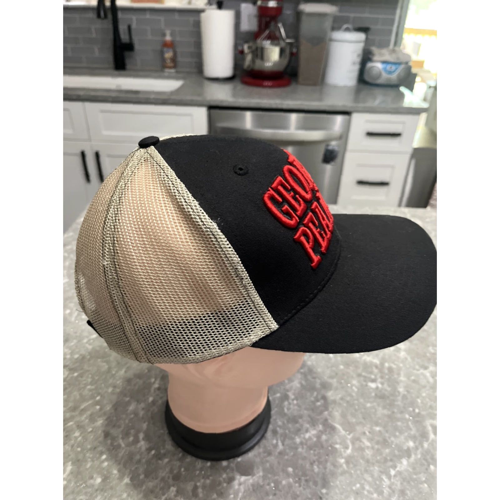 Peanuts Georgia Peanuts Black Beige Baseball Cap Adult One Size Unisex Adjustable Trucker Hat Cap Quality Performance Headwear Men Women Boys Girls Size ONE SIZE - 4 Thumbnail