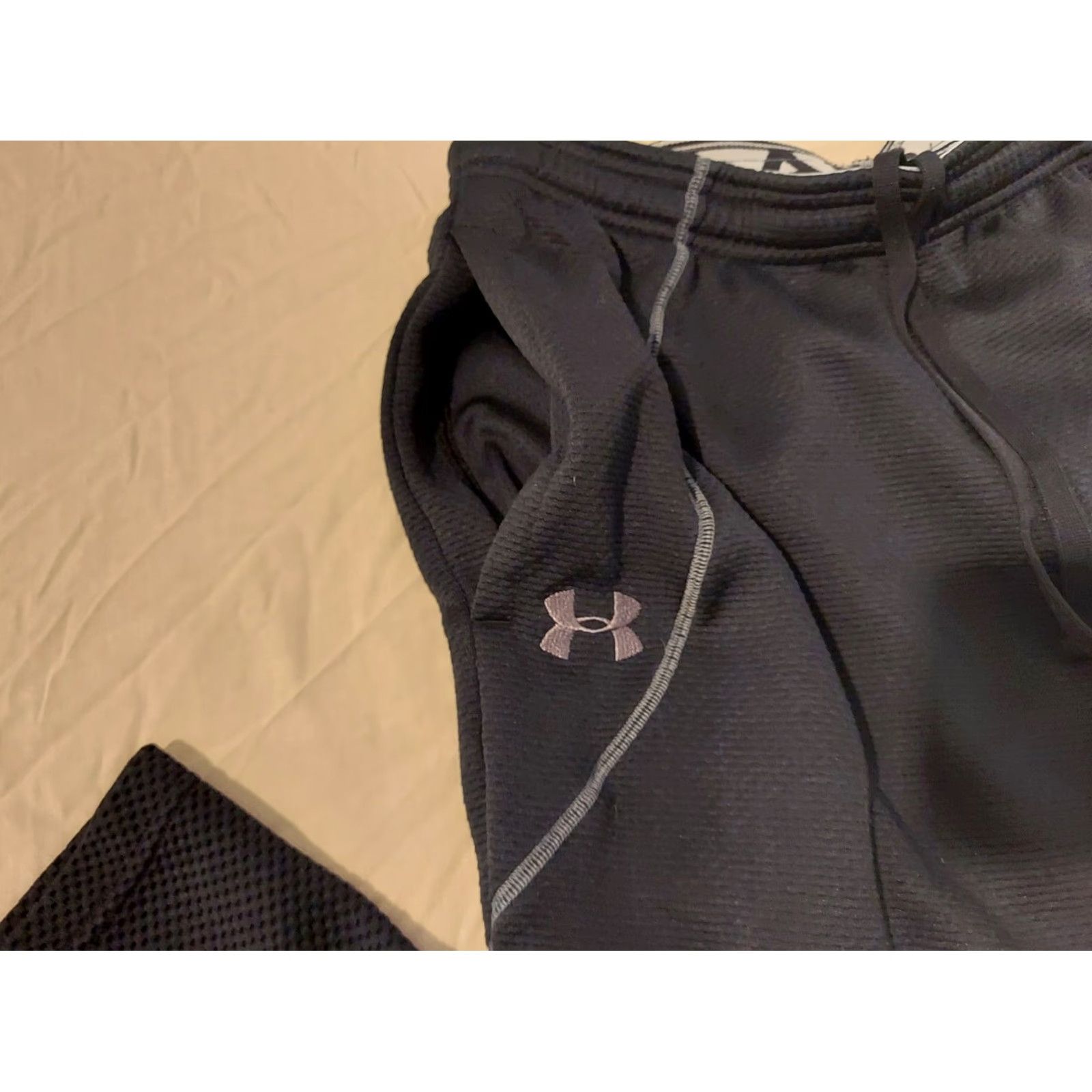 Under Armour Under Armour Mens Sweatpants Pants Athletic Black M Medium Activewear Sweatpants Mens Size US 31 - 4 Thumbnail