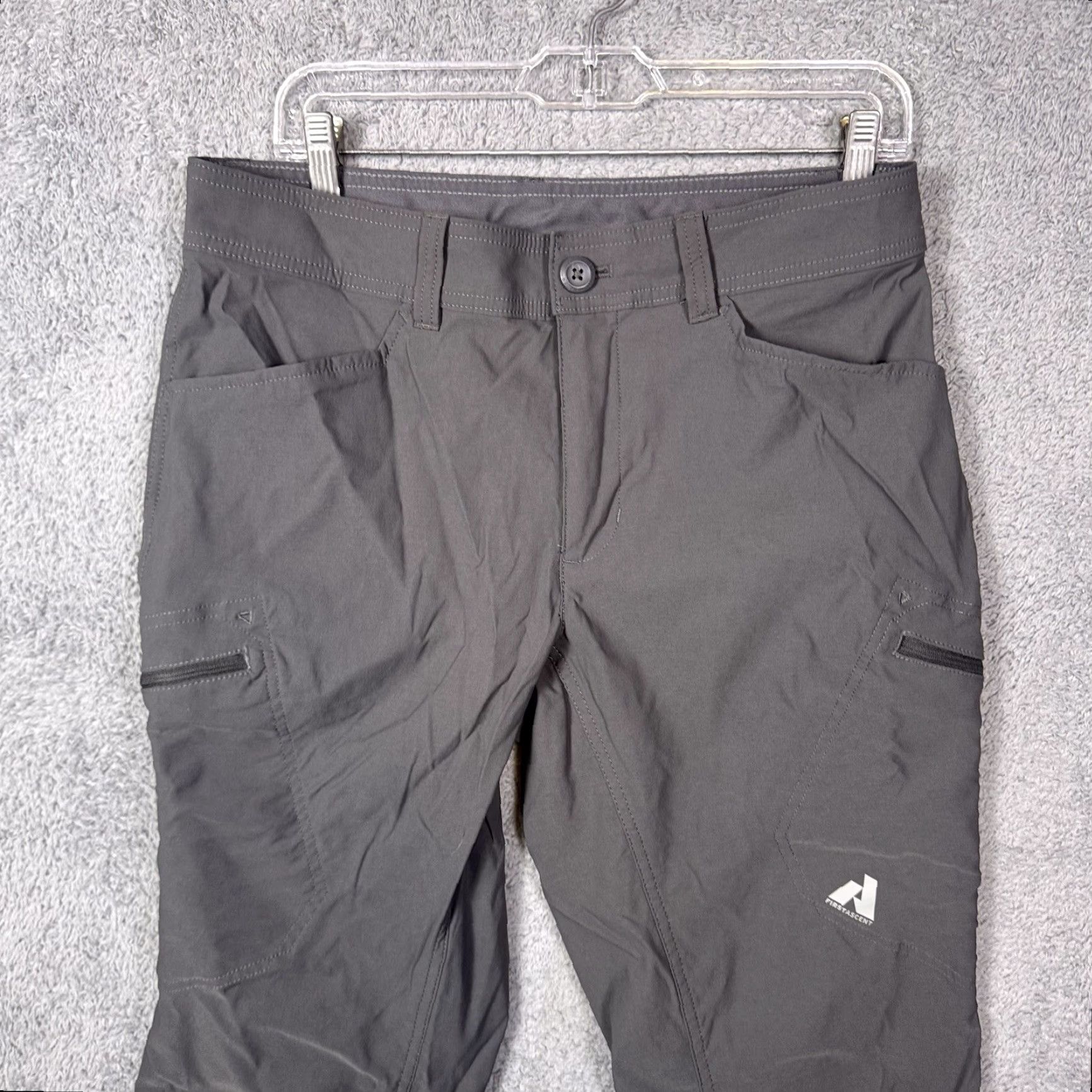 Eddie Bauer Eddie Bauer First Ascent Pants Mens 33x26 Cargo Hike Pro Guide Unlined Hemmed Gray / 33 Slim? Size US 33 - 2 Thumbnail