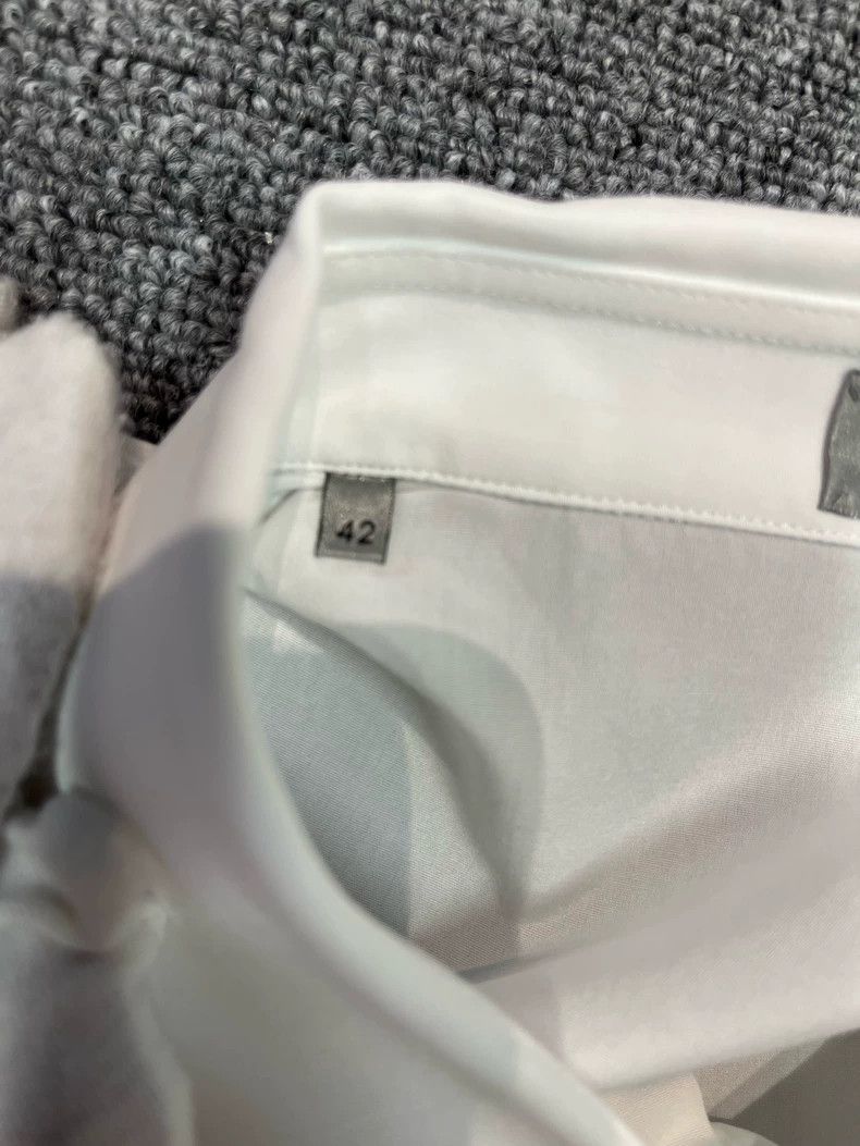 Dior Dior Blue CD letter embroidered white long-sleeved shirt Size US XS / EU 42 / 0 - 4 Thumbnail