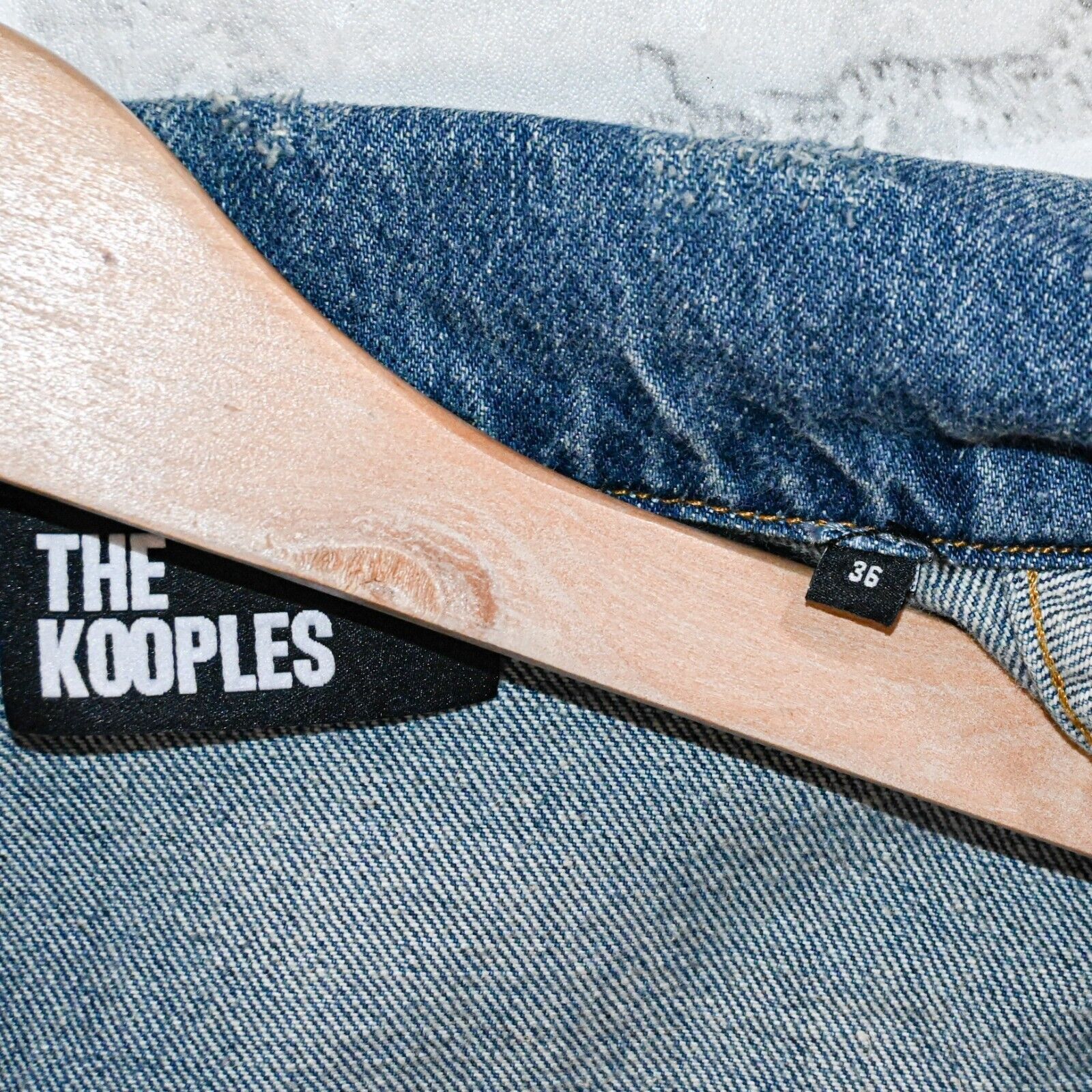 The Kooples The Kooples Women's Cropped Short Blue Denim Jacket size 36 Size XS / US 0-2 / IT 36-38 - 8 Thumbnail