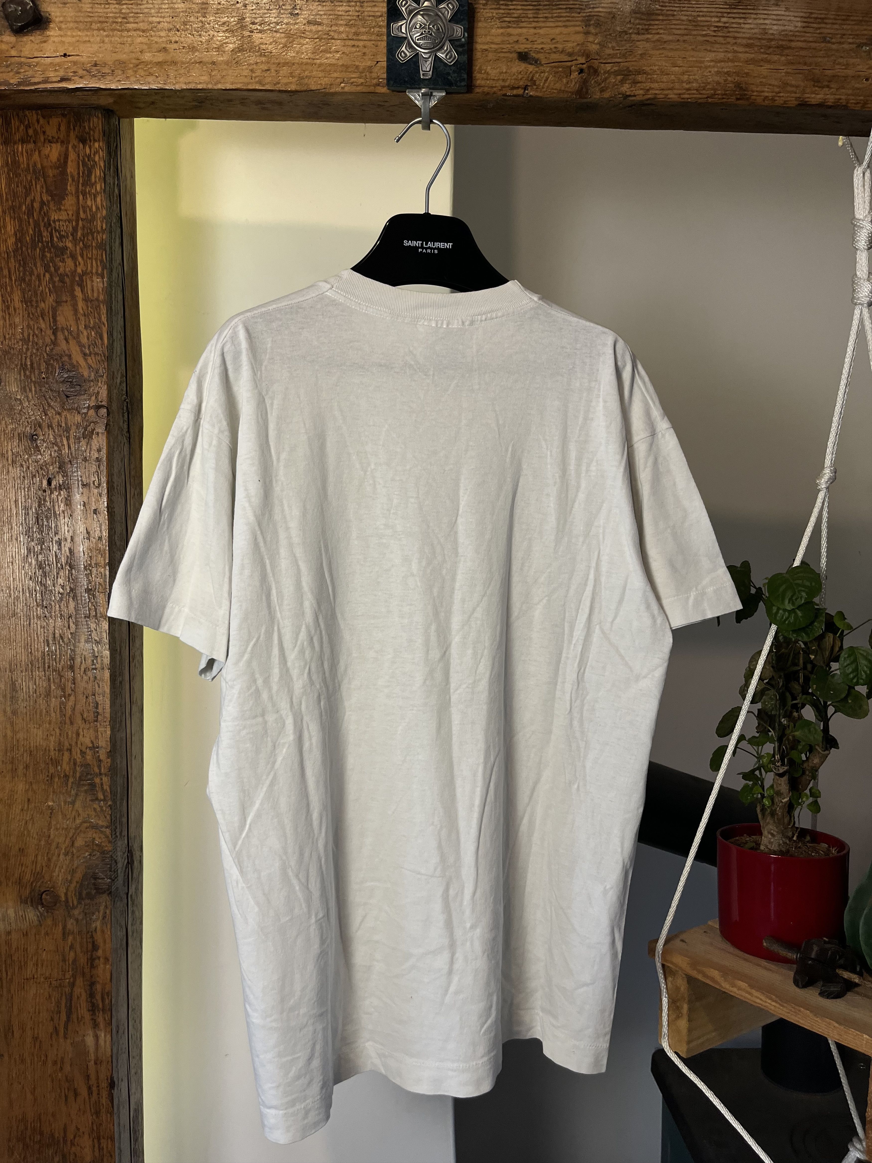 Vintage Vitnage 90s White Artic Tiger Animal Screen Stars Tee Size US L / EU 52-54 / 3 - 2 Thumbnail