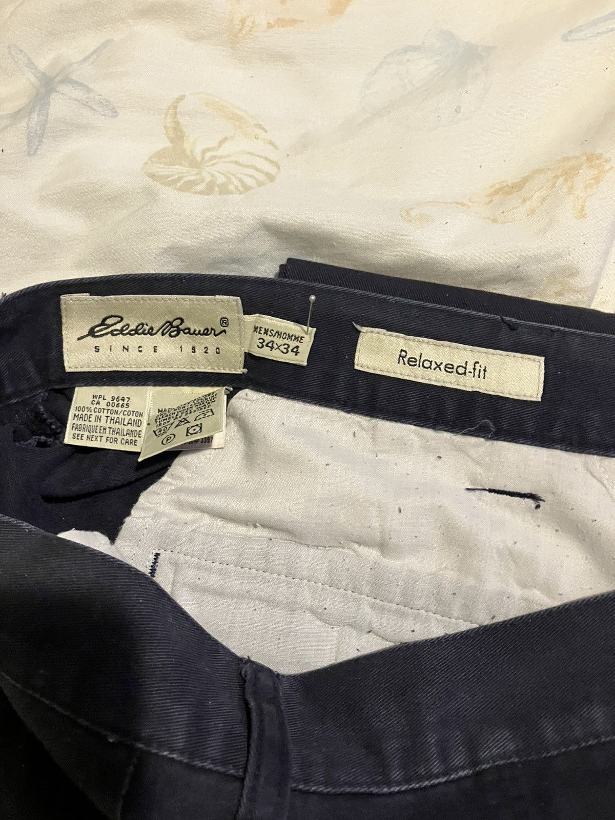Eddie Bauer Khaki pants never won Size US 34 / EU 50 - 1 Thumbnail
