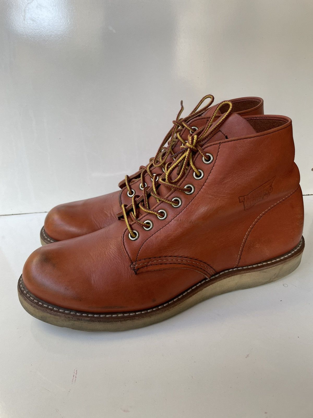 Red Wing Red Wing 8166 Round-Toe Brown Leather Men's Boots USA 9.5 Size US 9.5 / EU 42-43 - 3 Thumbnail