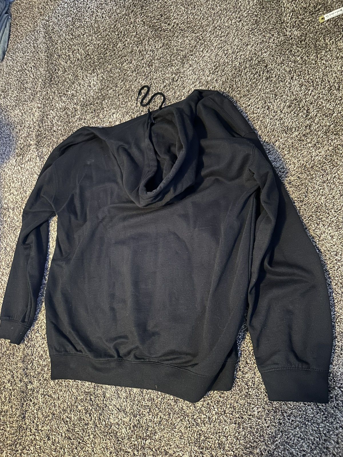 Boohoo BoohooMAN black Rhinestone Pullover Hoodie Size M Oversized Size US M / EU 48-50 / 2 - 5 Thumbnail