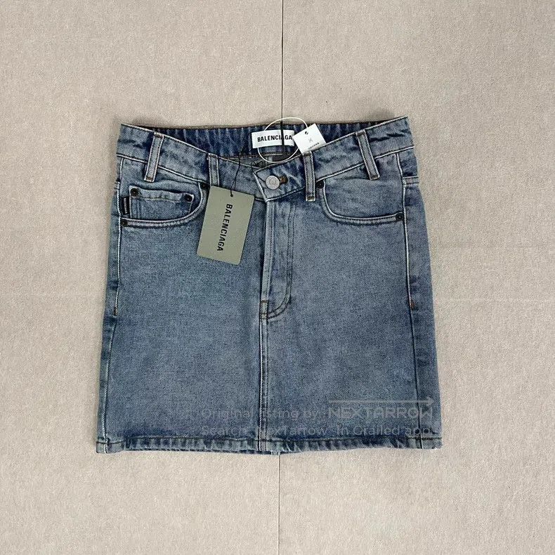 Balenciaga Balenciaga Denim Skirt Size 35" - 1 Thumbnail
