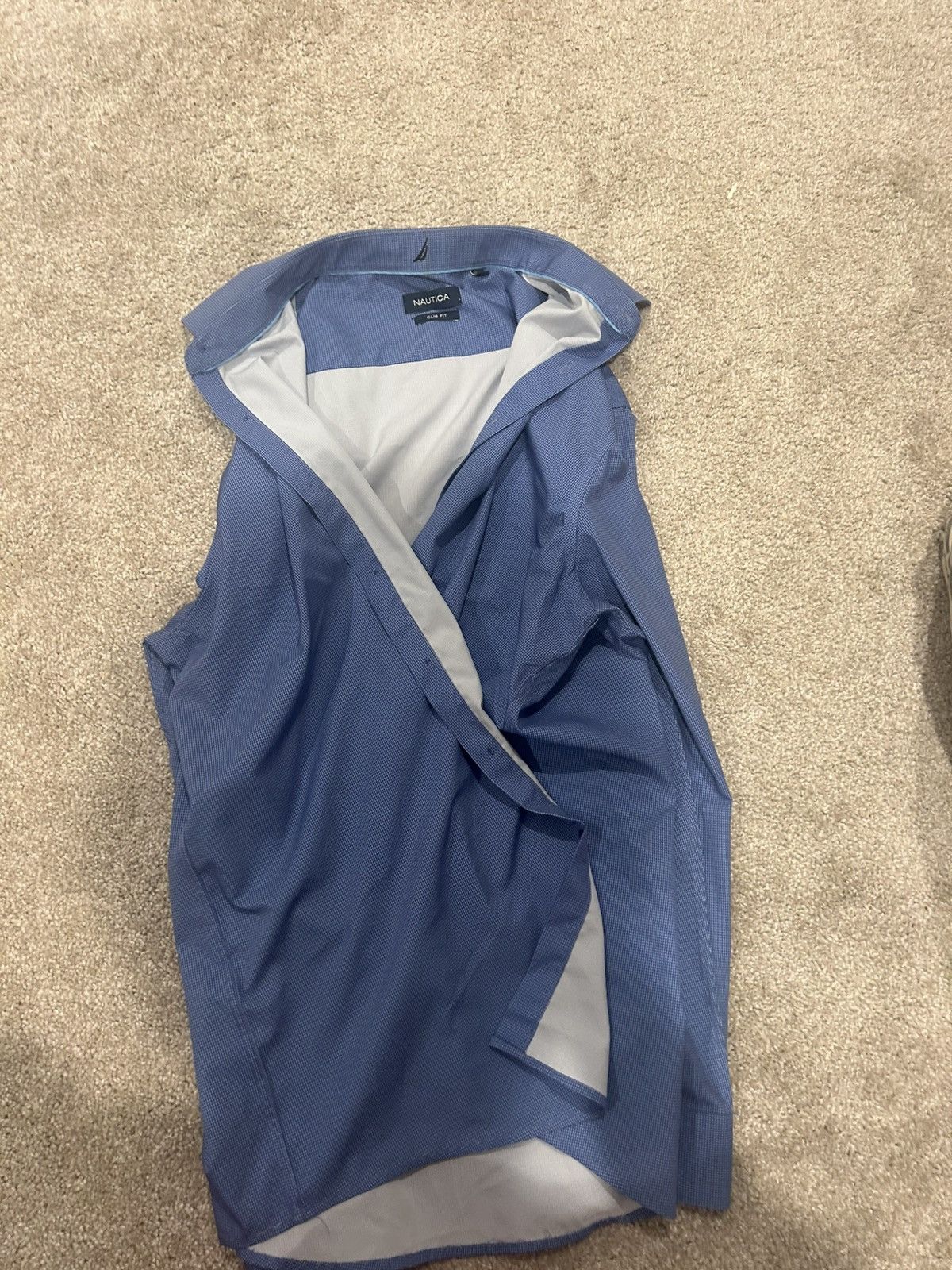Nautica Nautica blue Slim fit dress shirt Size US XL / EU 56 / 4 - 1 Thumbnail