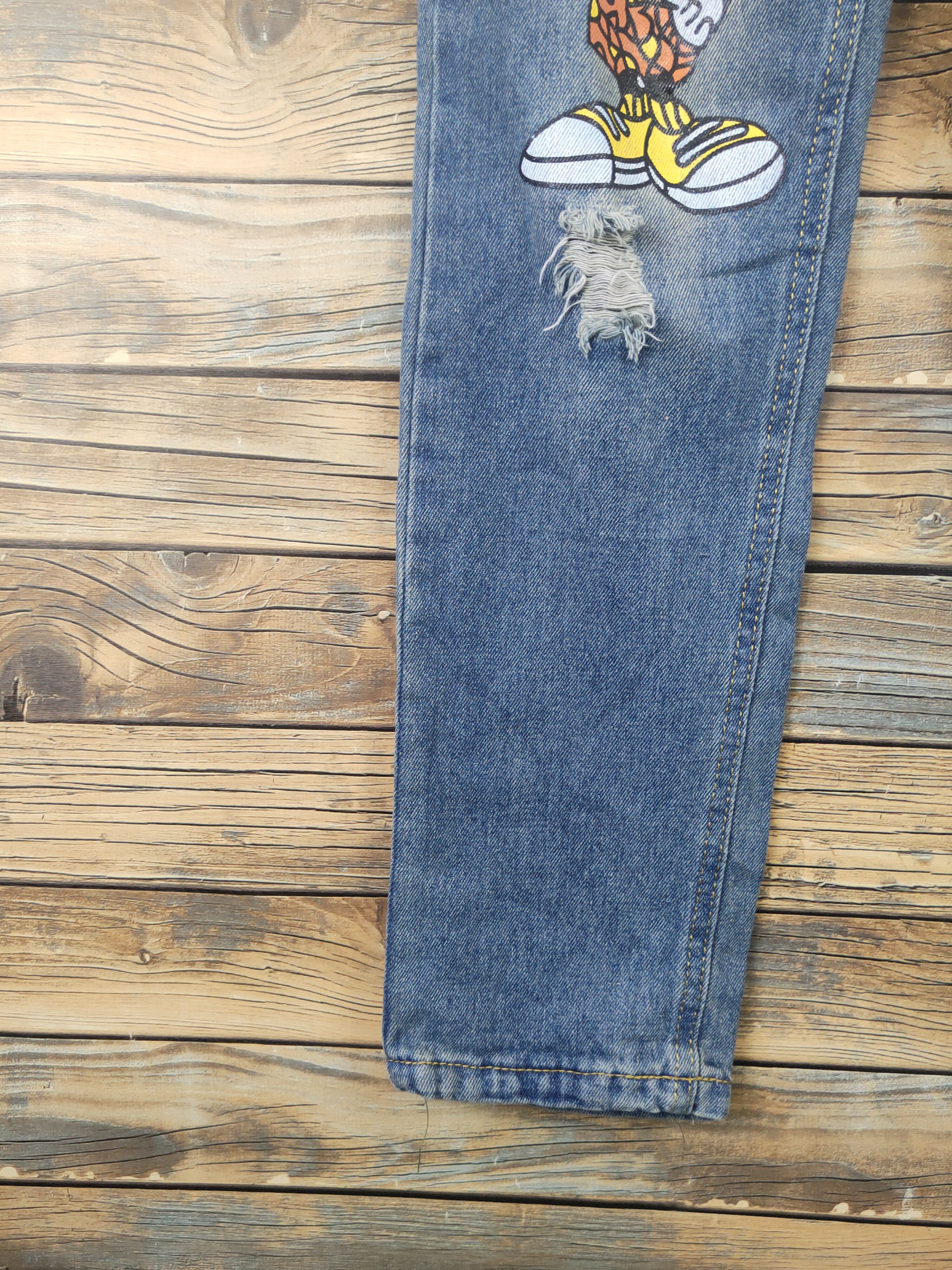 Japanese Brand × Vintage Vintage Japanese Brand Blue Denim Mickey Mouse Jumpsuits Size 27" / US 4 / IT 40 - 8 Thumbnail
