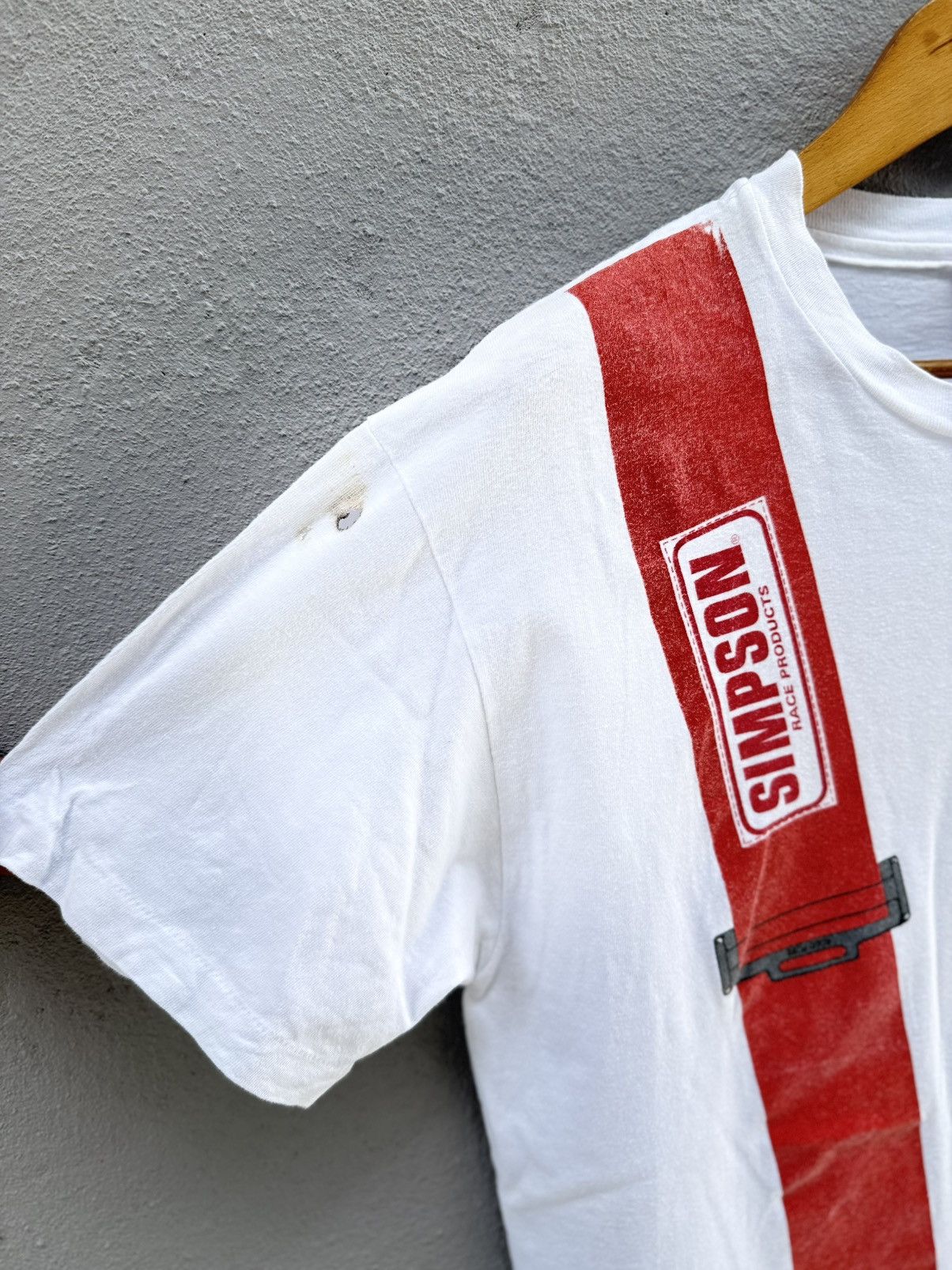 Hanes Vintage 90s Simpson Race Product Racing Tee Size US L / EU 52-54 / 3 - 6 Thumbnail