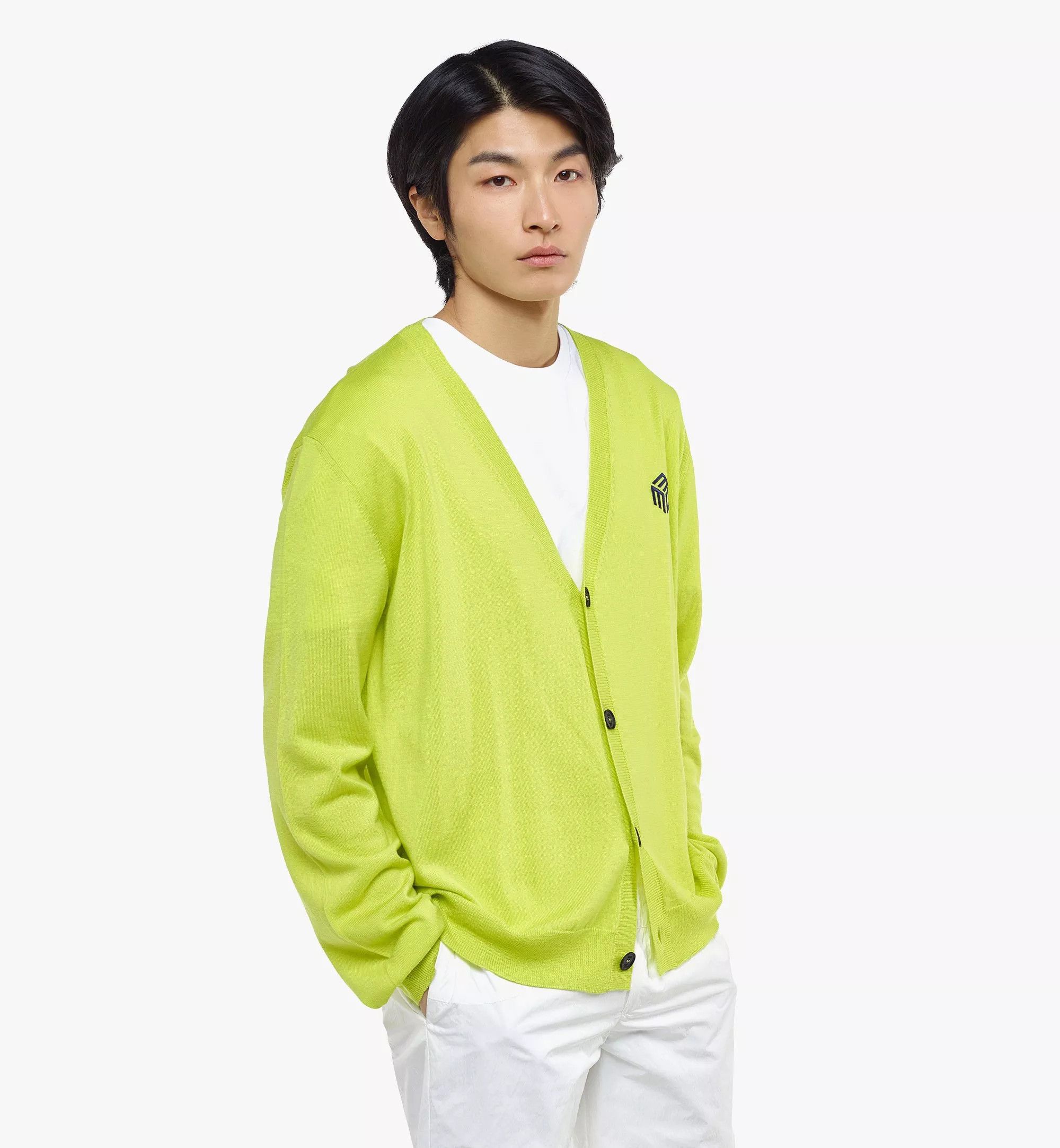 MCM o1mt1gz0625 Cardigan in Acid Green Size US XL / EU 56 / 4 - 4 Thumbnail