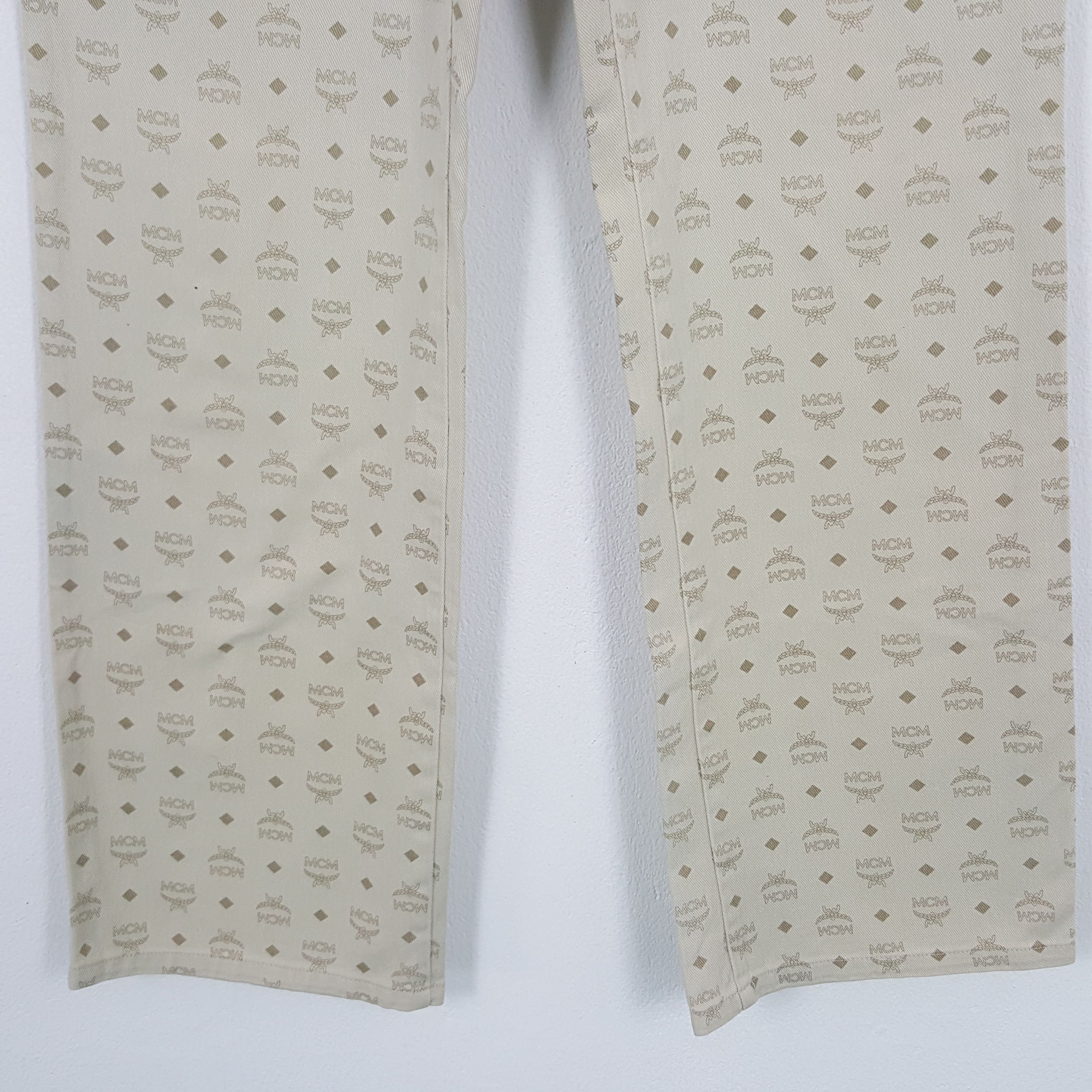 MCM × Vintage Vintage MCM Legere Monogram Pants Size US 29 - 3 Thumbnail