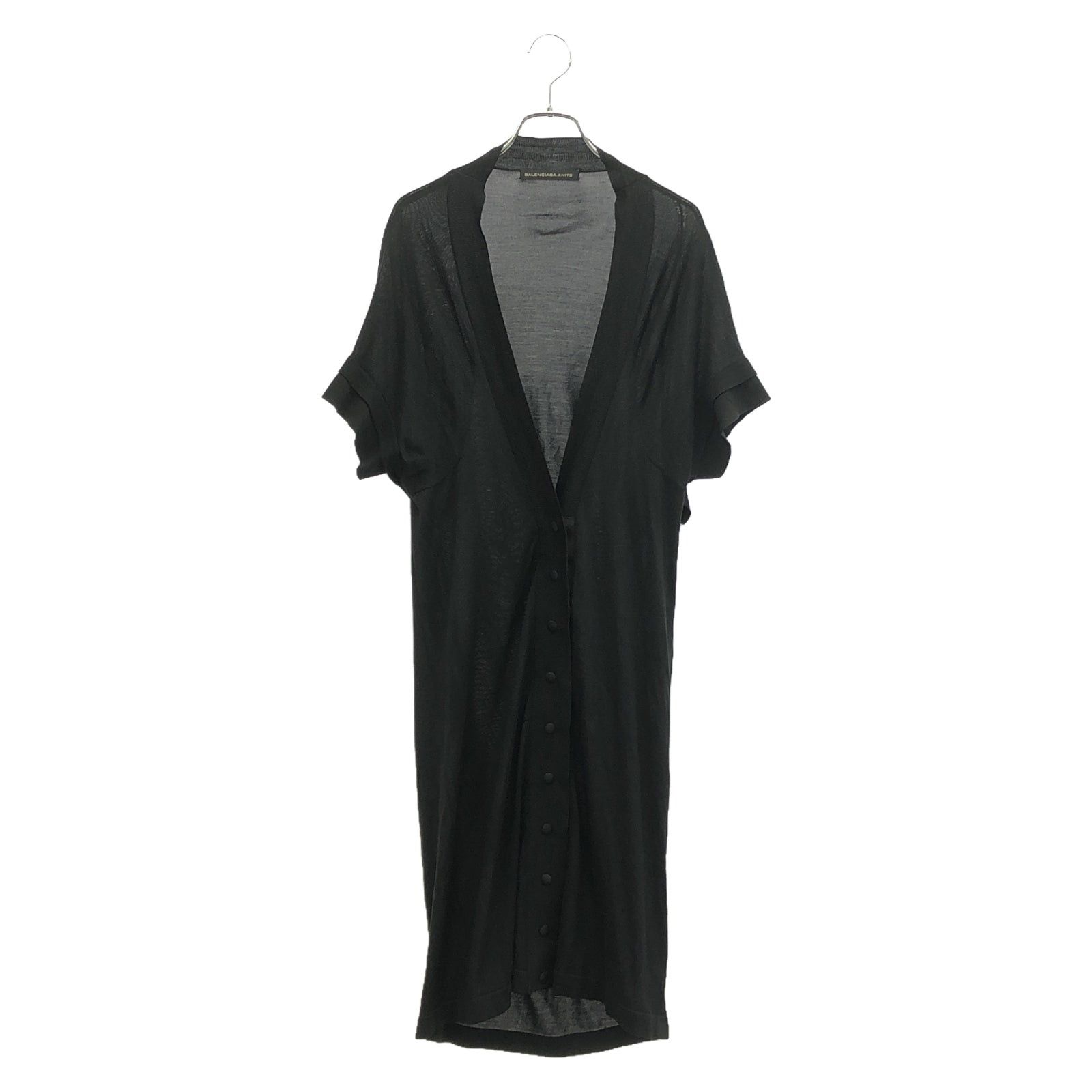 Balenciaga Balenciaga Short Sleeve Blouse Silk Black Size ONE SIZE - 1 Thumbnail
