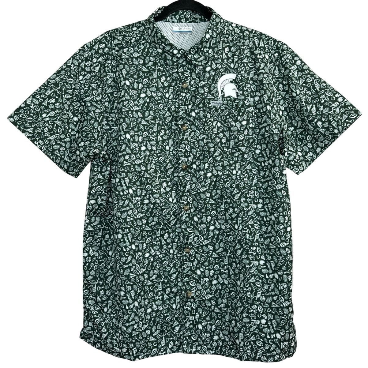 Columbia Columbia Michigan State Spartans Super Slack Tide Omni Shirt Size US M / EU 48-50 / 2 - 2 Thumbnail