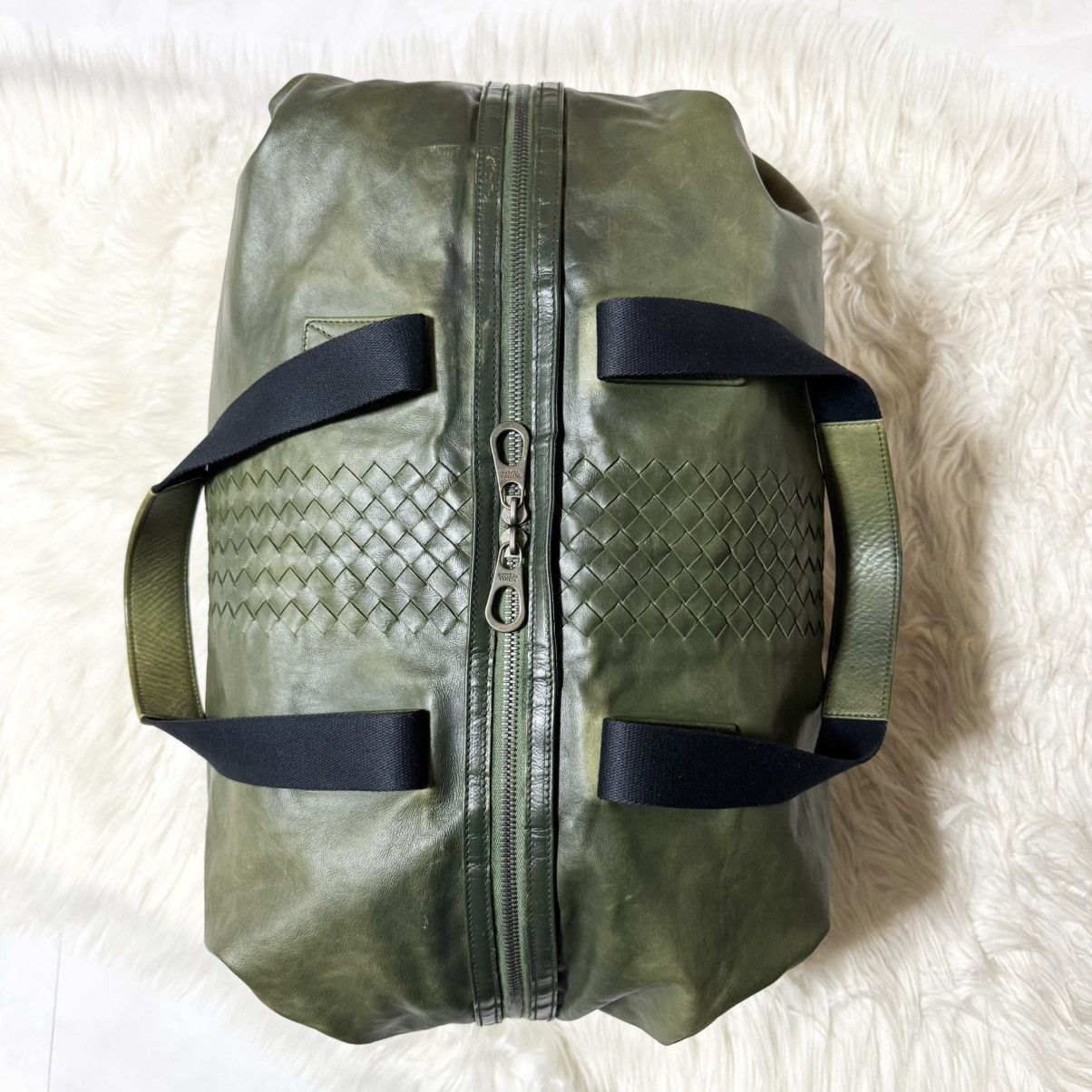 Bottega Veneta Auth Bottega Veneta Runway Intrecciato Leather Boston Bag Size ONE SIZE - 9 Thumbnail