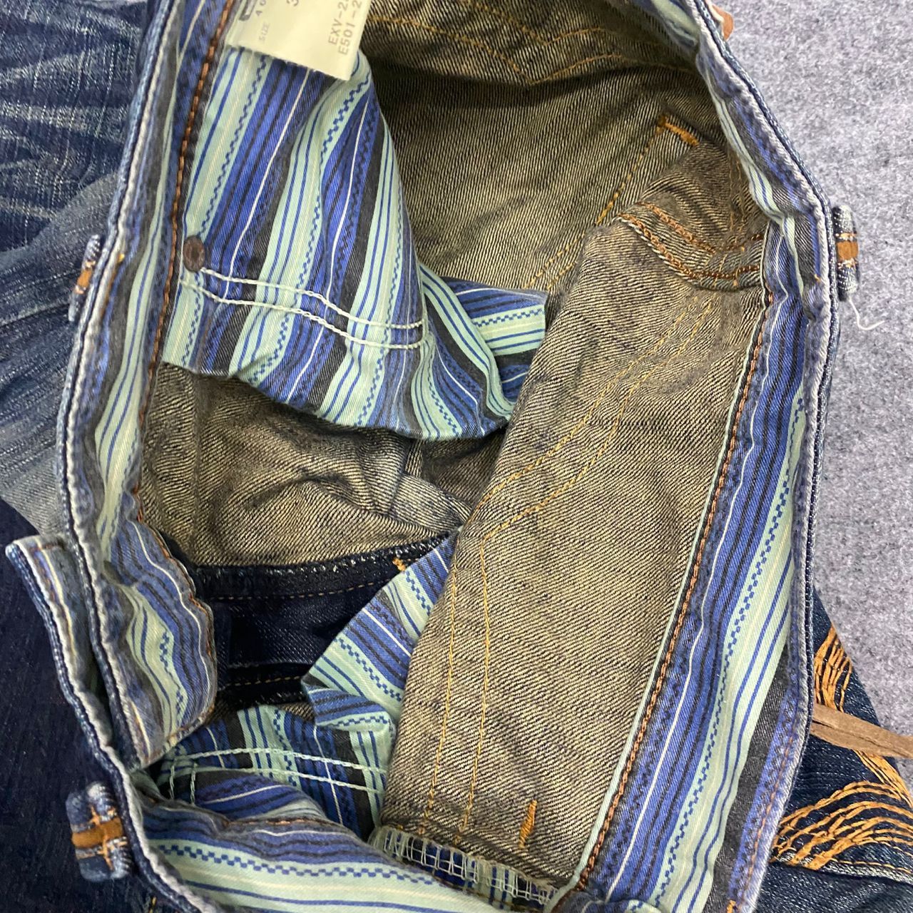 If Six Was Nine 💥 Need Gone💥 Edwin Exclusive Vintage Distressed Denim Size US 32 / EU 48 - 18 Thumbnail