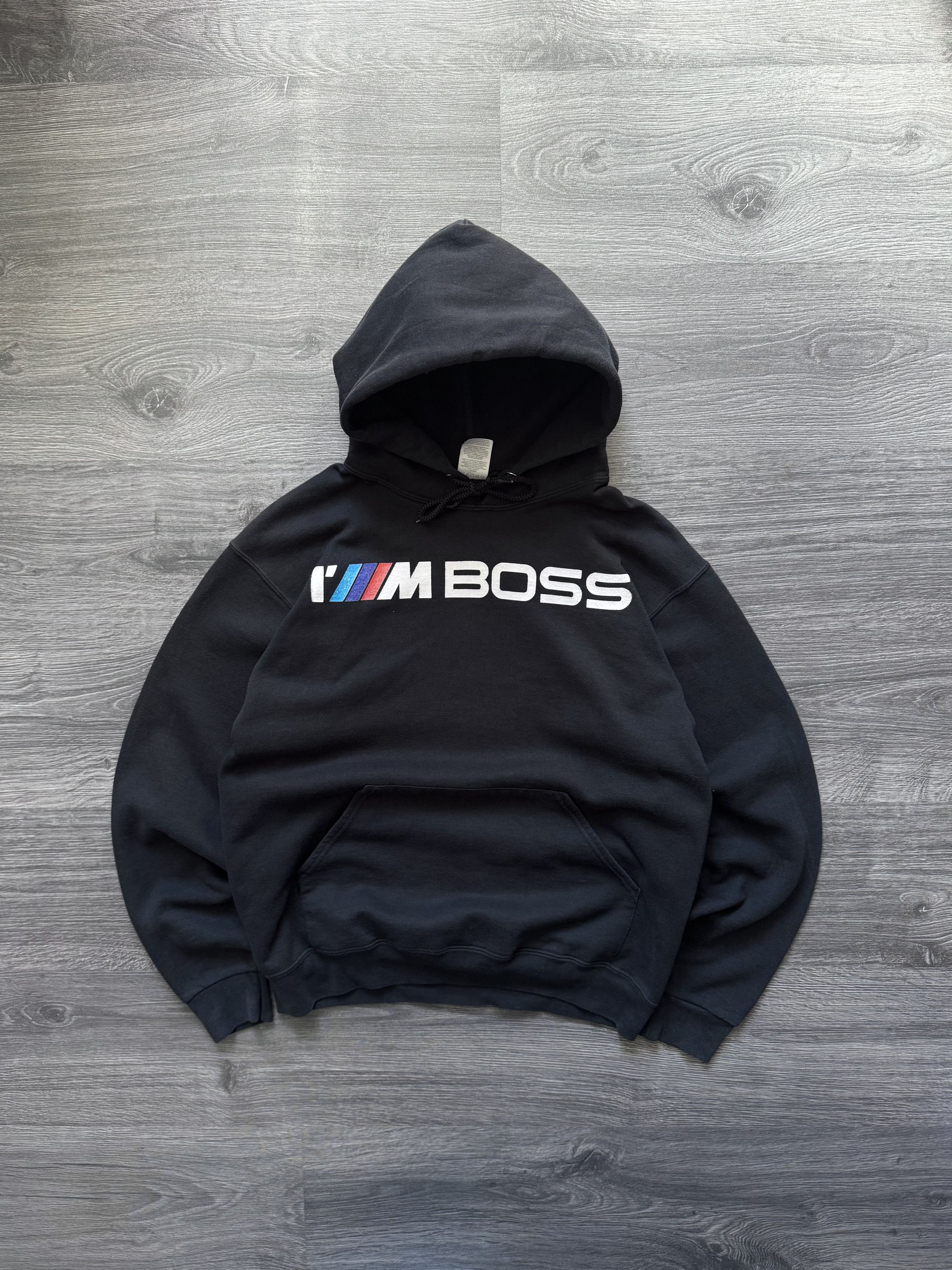 Vintage BMW I'M BOSS Racing Hoodie Boxy y2k