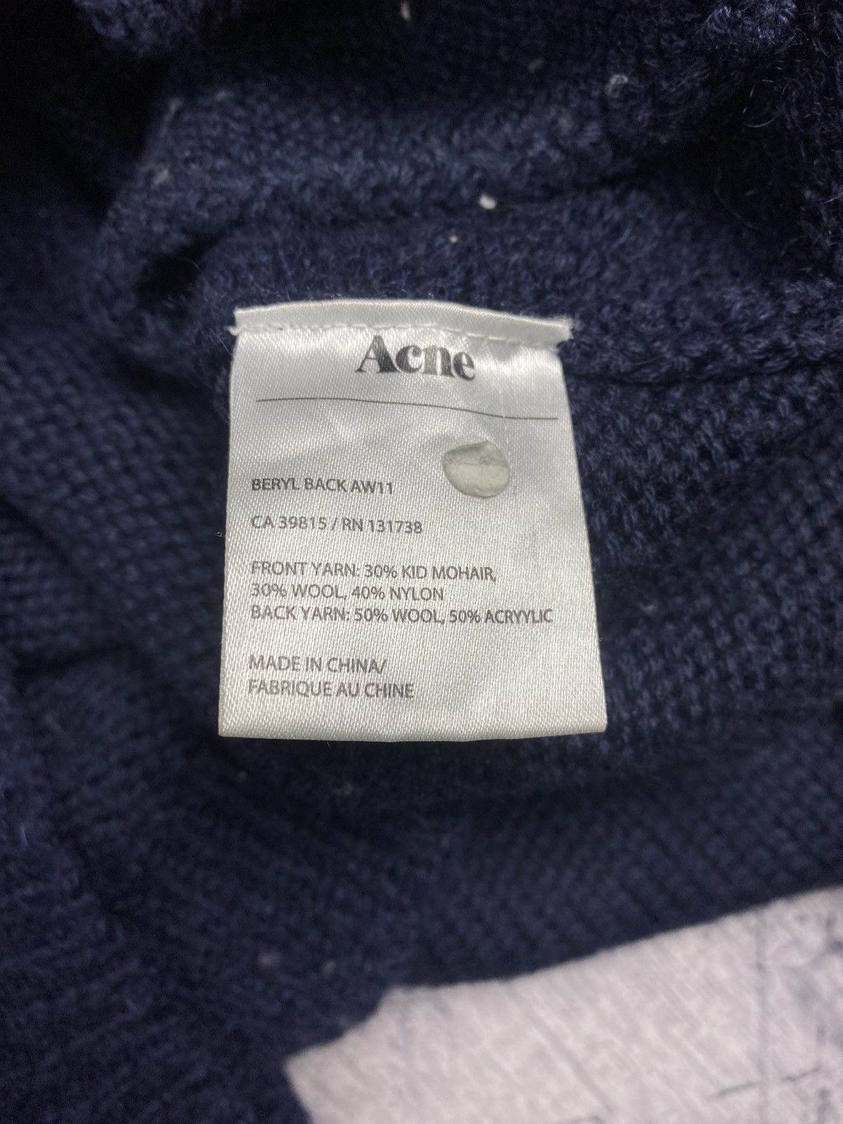 Acne Studios Acne Studios Mohair Wool Cardigan Buttons Size XS Blue Top Size XS / US 0-2 / IT 36-38 - 6 Thumbnail