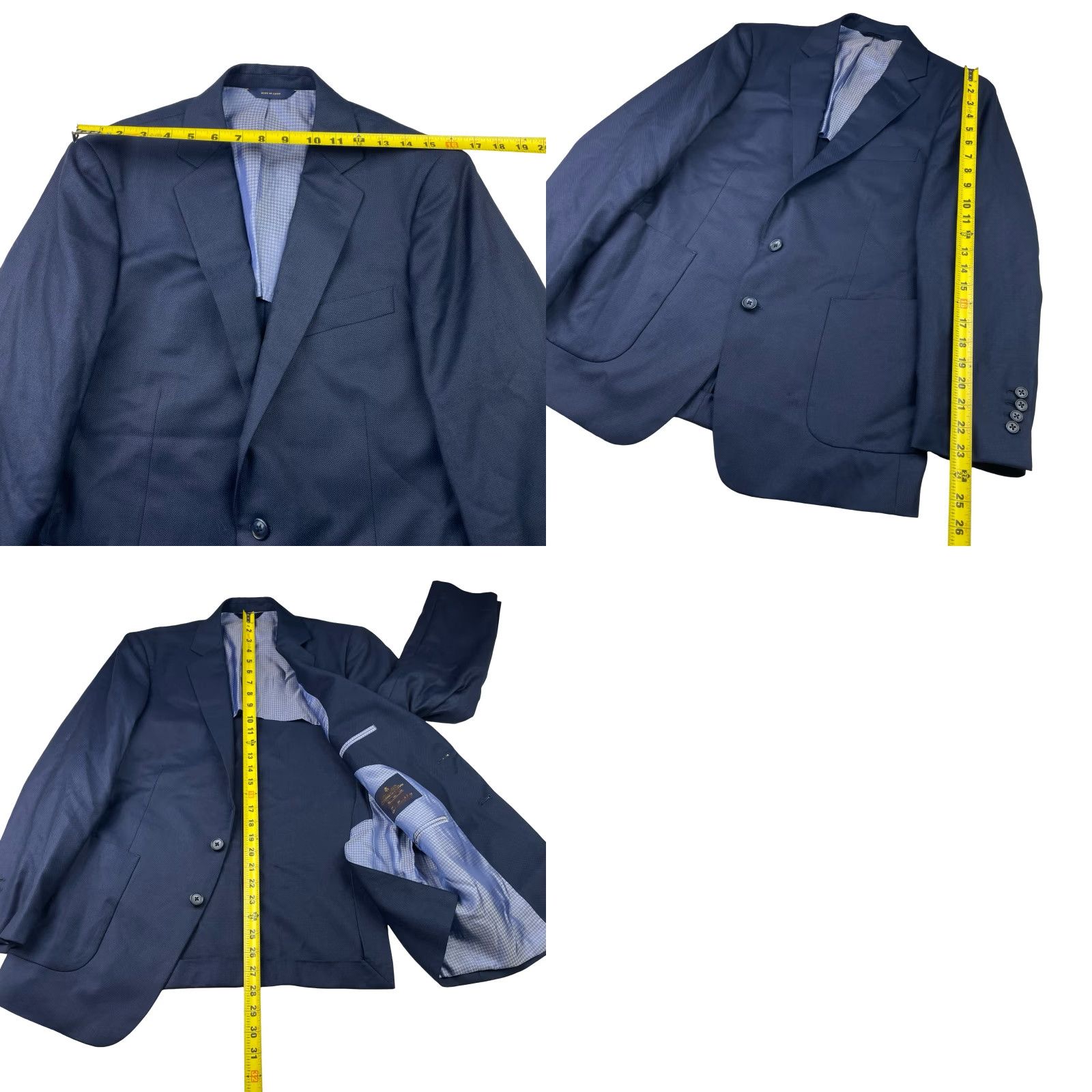 Brooks Brothers Brooks Brothers Blazer Navy 100% Wool 2-Button Single-Breasted Regular Fit Mens 40 Short Vintage No N/A Size 40R - 8 Thumbnail