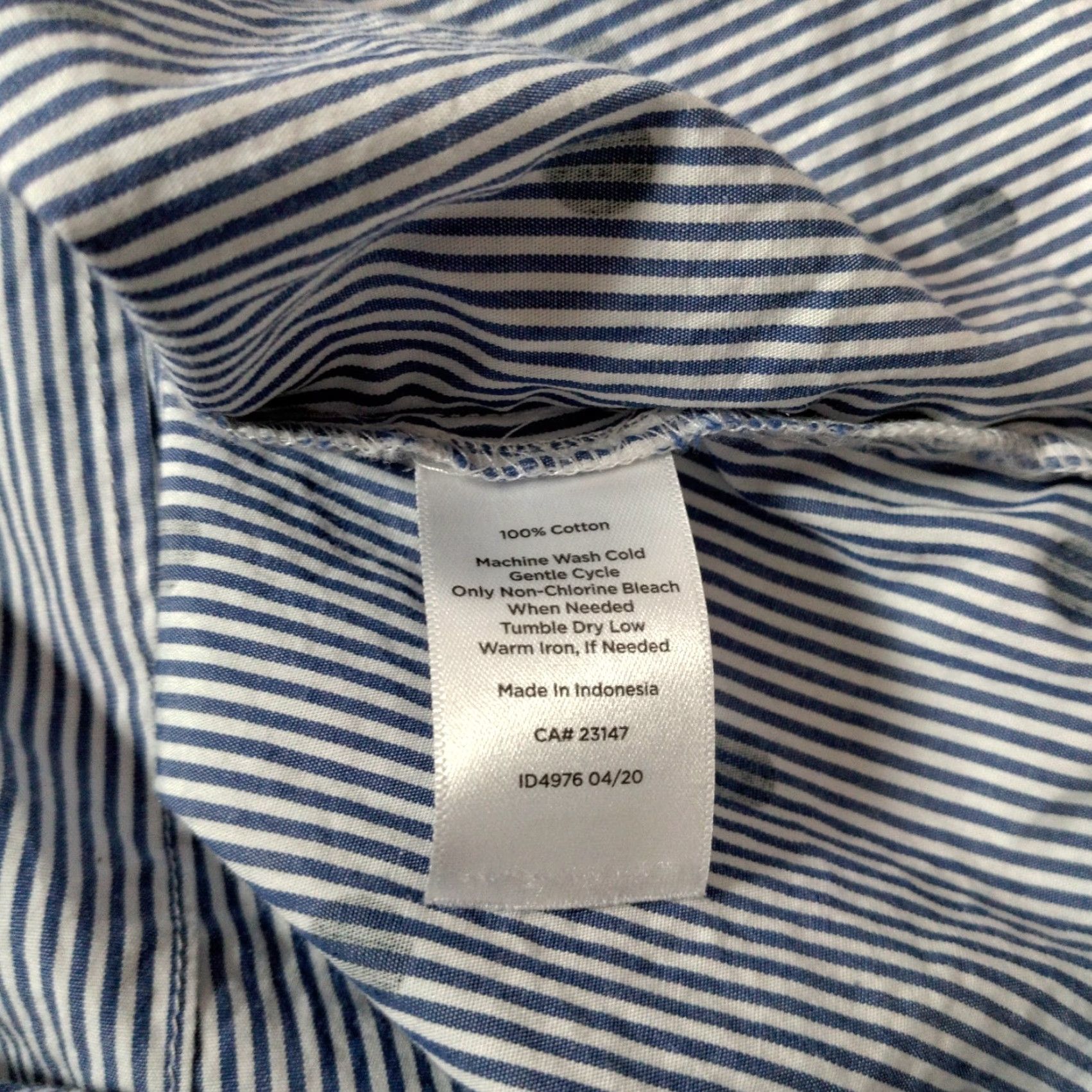 Talbots VINTAGE Talbots Women's Button-Up Blouse Size M Long Sleeve Cotton Casual Office Party Polka Dot Stripe Seasonal Size M / US 6-8 / IT 42-44 - 4 Thumbnail