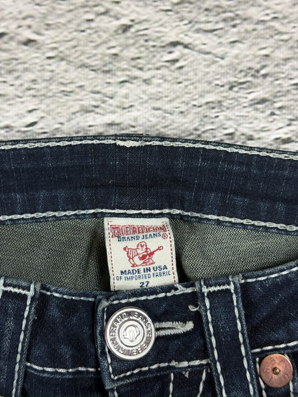 True Religion True Religion jeans vintage bootcut pants navy Rainbow Gina Size US 27 - 9 Thumbnail