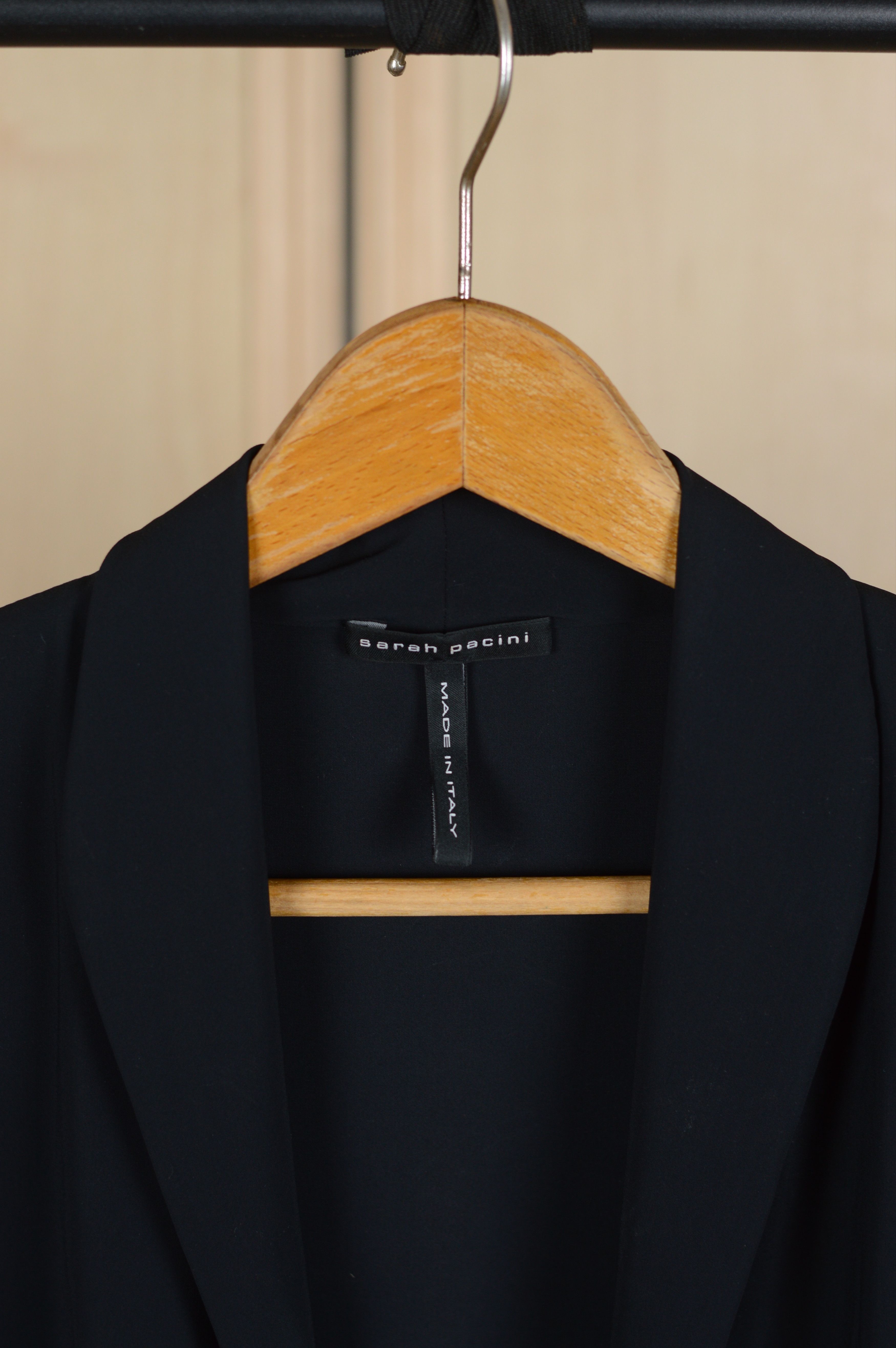 Sarah Pacini Nylon Cardigan Blouse Belted