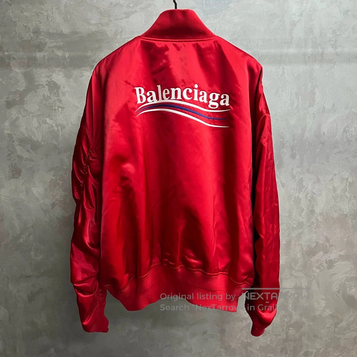 Balenciaga Balenciaga Red Logo Print Loose Jacket. Size US S / EU 44-46 / 1 - 5 Thumbnail