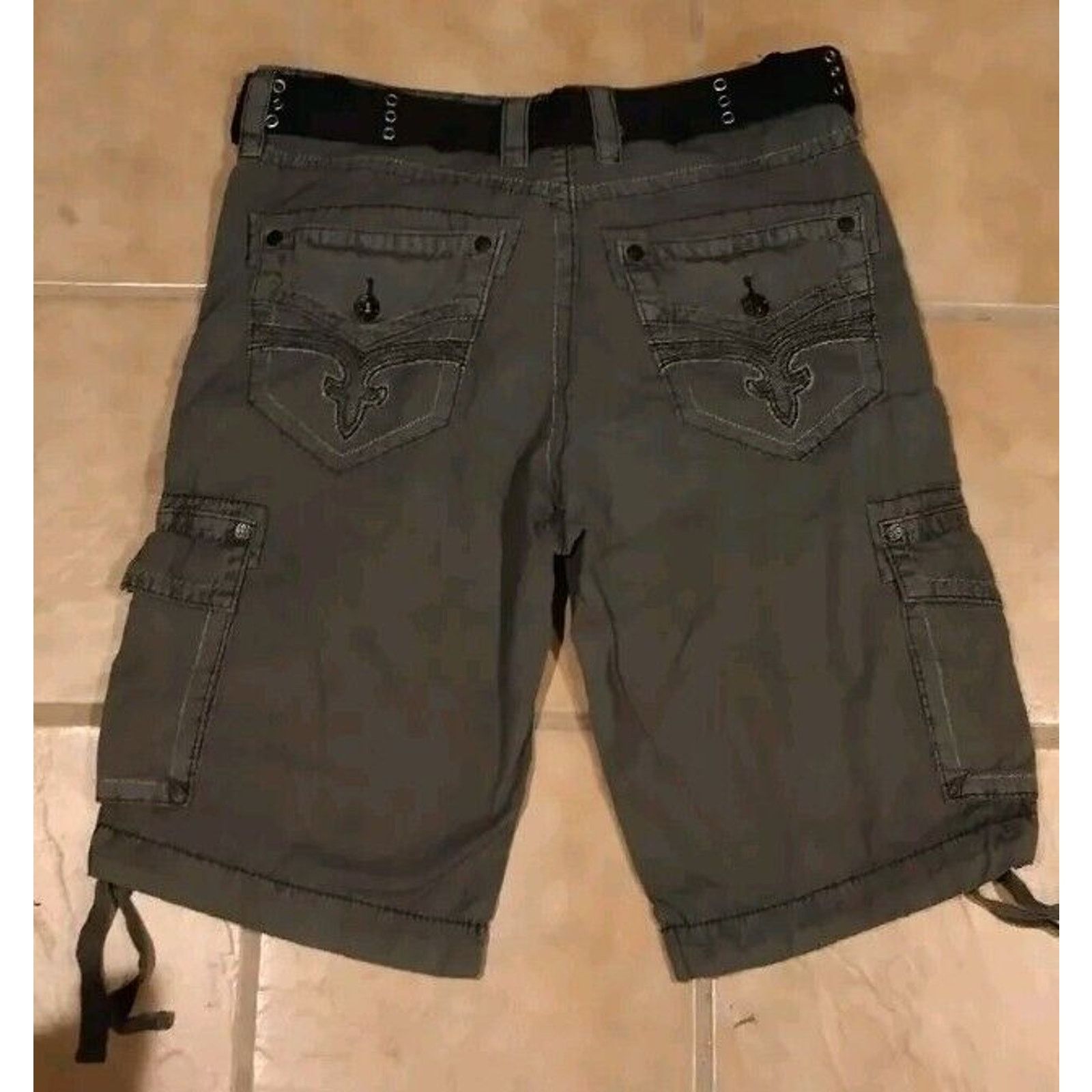 Rock Revival ROCK REVIVAL DENIM JEANS SHORTS SIZE: 36 24 Slim Cargo Size US 36 / EU 52 - 4 Thumbnail