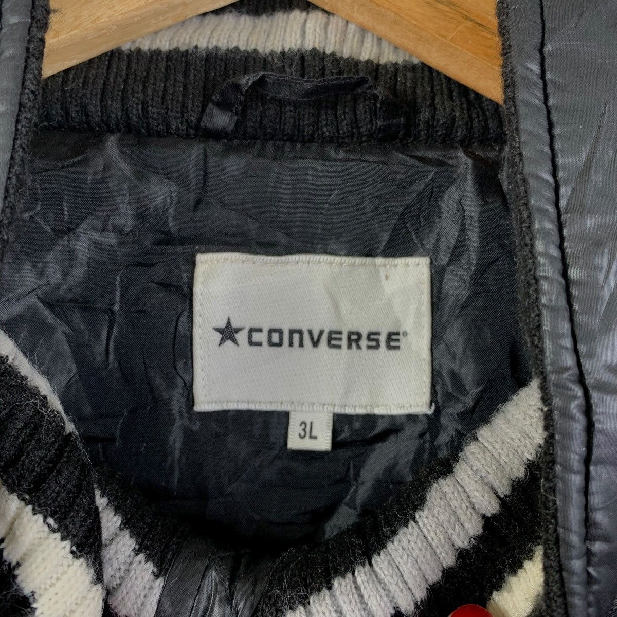 Converse Vintage Converse Quilted Bomber Jacket Black Size US XXL / EU 58 / 5 - 3 Thumbnail