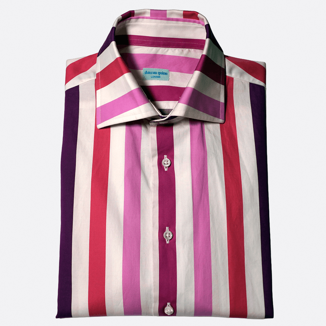 Other Duncan Quinn Thomas Mason French Cuff Shirt 15 Striped Size US L / EU 52-54 / 3 - 2 Thumbnail
