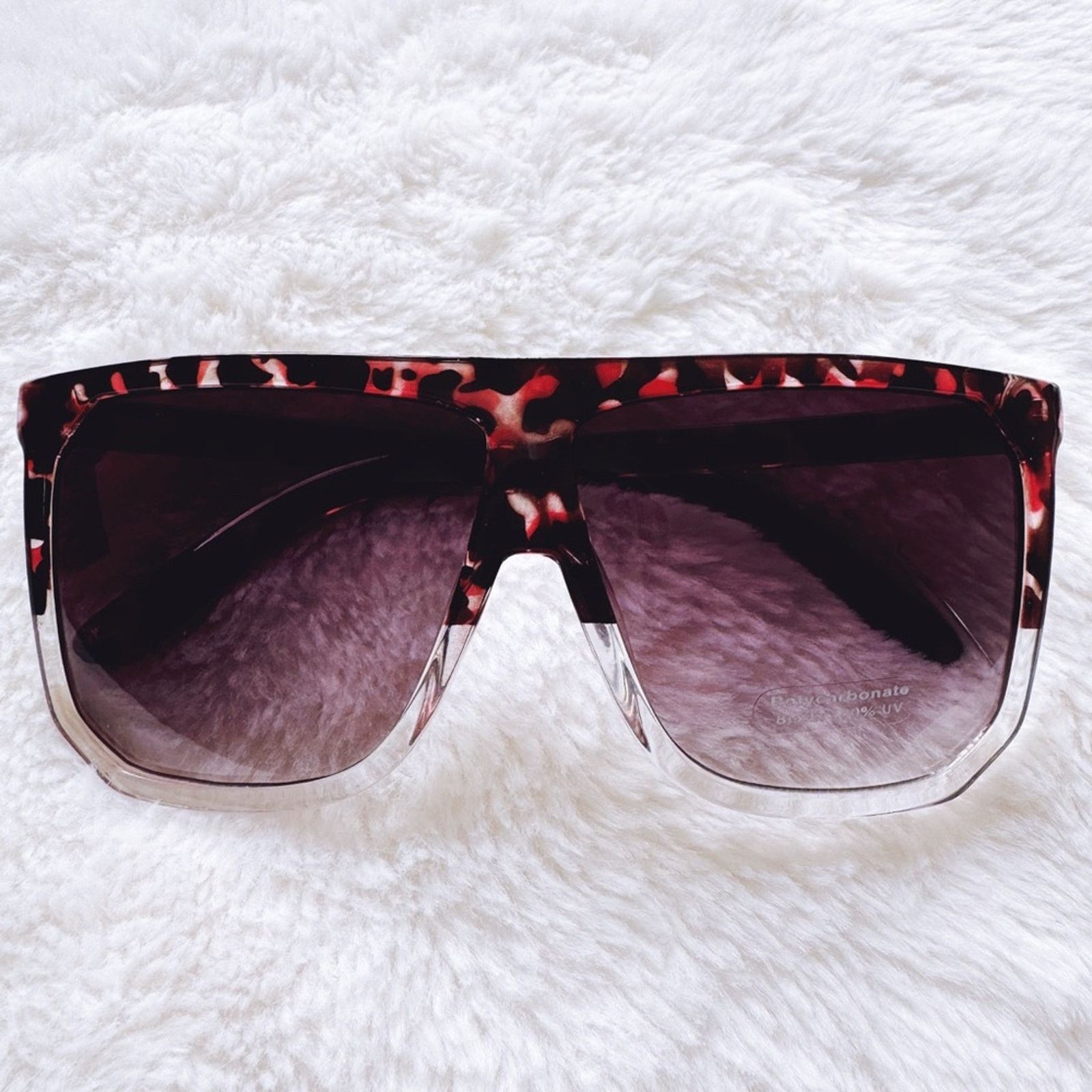 Other Kira Tortoise Brown & Clear Oversized Sunglasses Size ONE SIZE - 2 Thumbnail