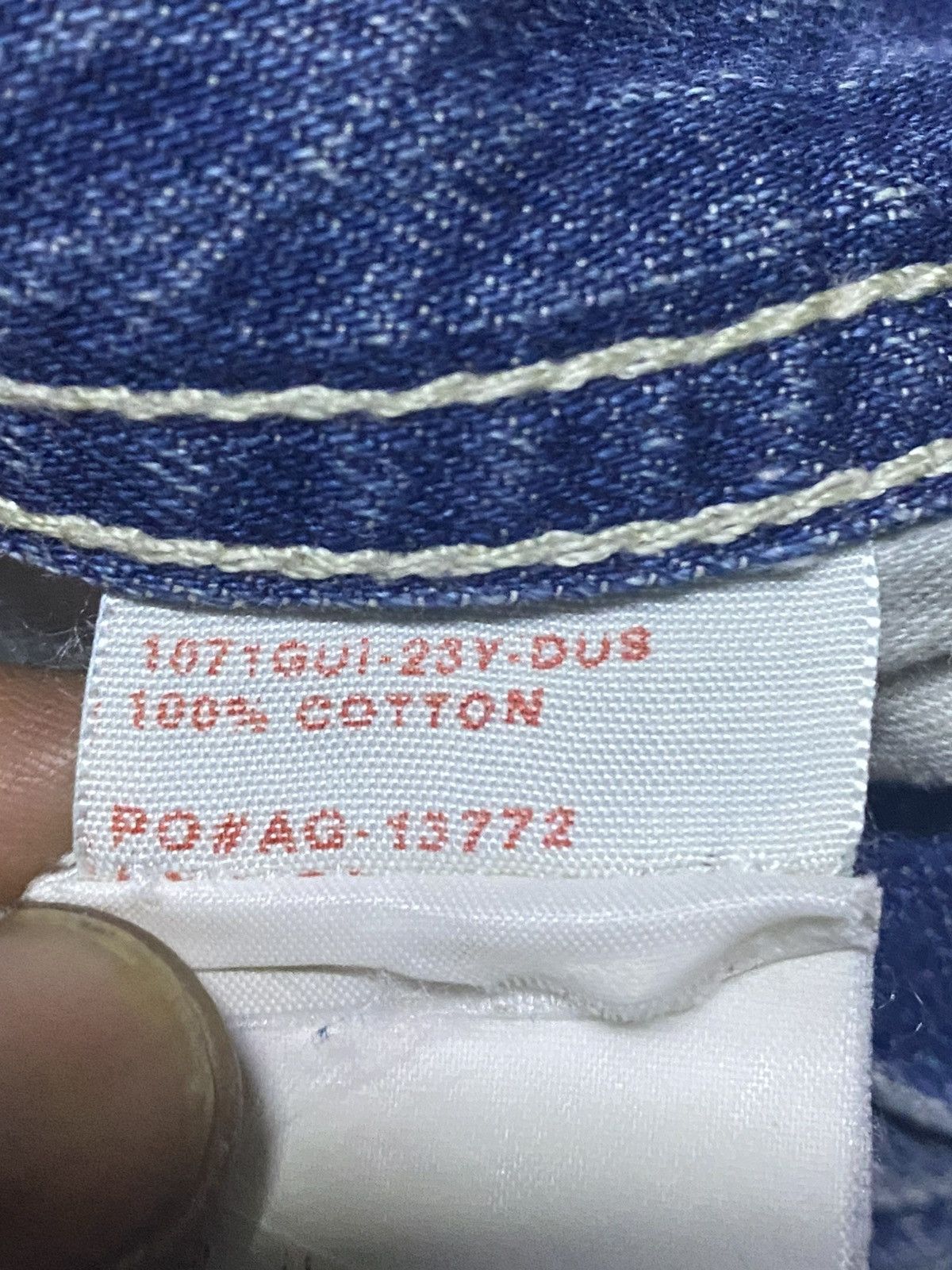 AG Adriano Goldschmied Vtg Ag Adriano Goldschmied Straight Leg DistressedJeans Size US 32 / EU 48 - 19 Thumbnail