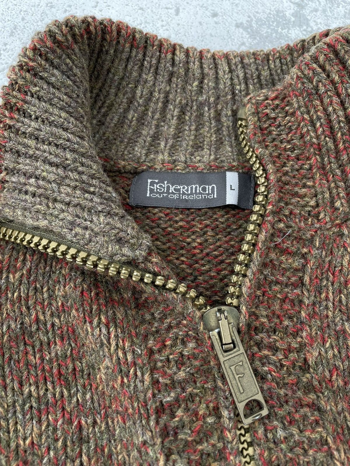 Vintage Fisherman Out Of Ireland 🇮🇪 Merino Wool Sweater Size US L / EU 52-54 / 3 - 7 Thumbnail
