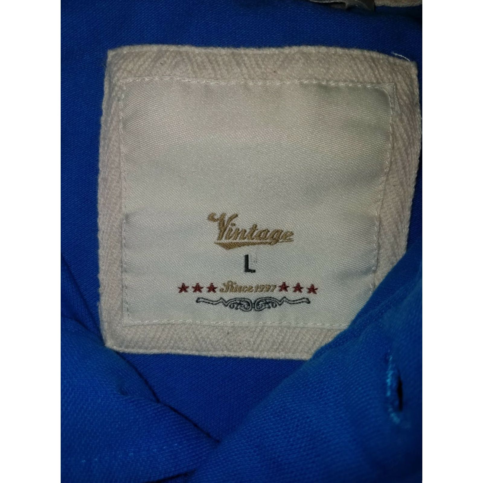 Vintage VTG Kariban Embroidered Polo Shirt Mens L Blue Polo Embroidered Golf Shirt Mens Blue Kariban L Size US L / EU 52-54 / 3 - 6 Thumbnail