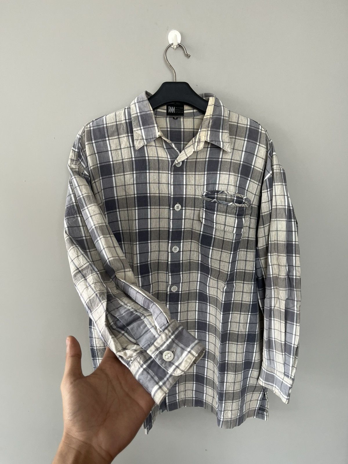 Issey Miyake ISSEY MIYAKE DESIGN STUDIO VINTAGE SHIRTS BUTTON UPS POCKET Size US M / EU 48-50 / 2 - 5 Thumbnail