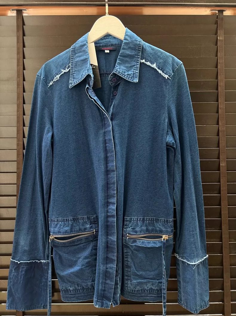 Kenzo Kenzo Cowboy destroys shirt jacket Size XS / US 0-2 / IT 36-38 - 1 Thumbnail