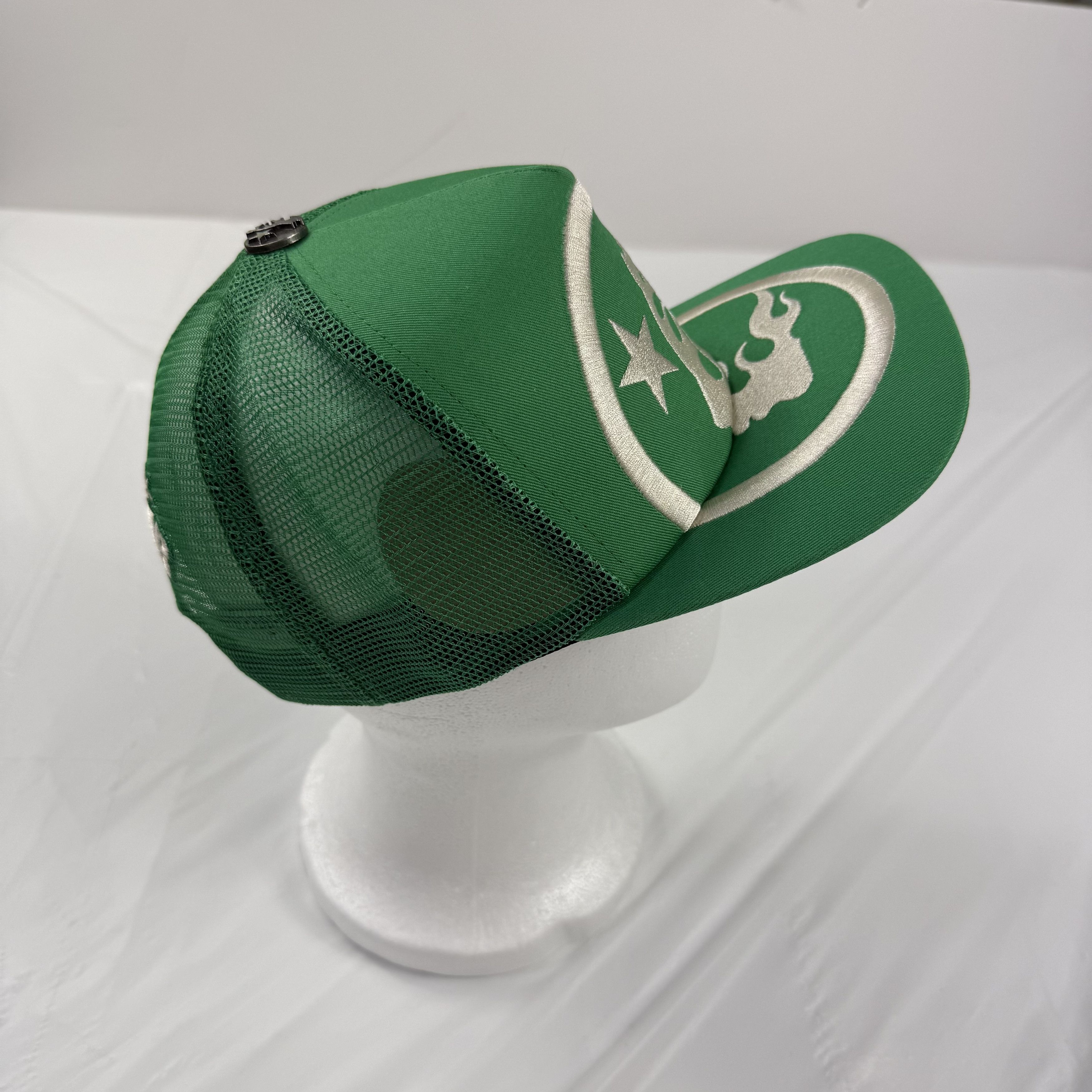 HELLSTAR Hellstar Green Silver Flame Star Snapback Path To Paradise Size ONE SIZE - 3 Thumbnail