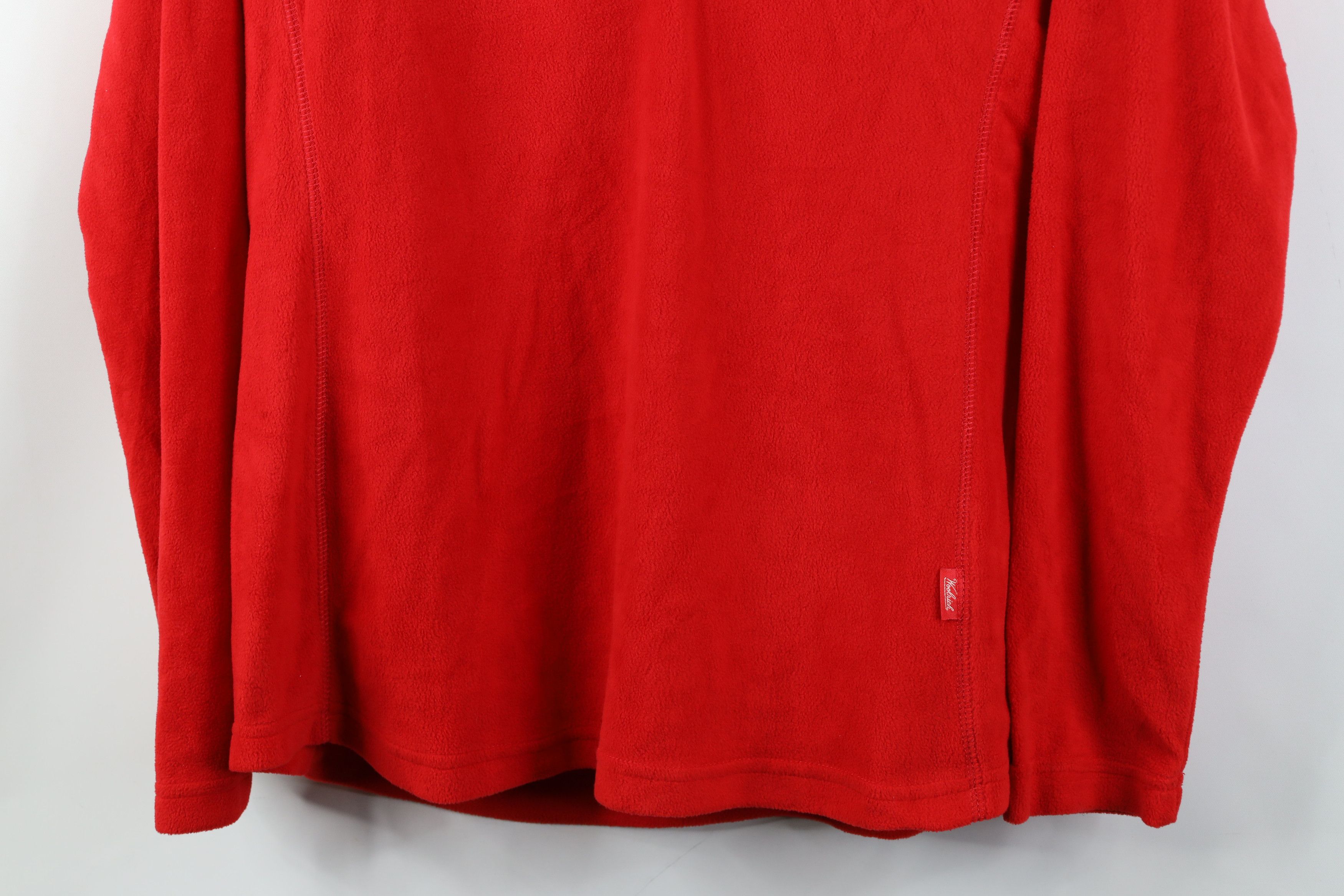 Woolrich Woolen Mills Deadstock Vintage Woolrich 1/4 Half Zip Fleece Sweater Red Size L / US 10 / IT 46 - 3 Thumbnail