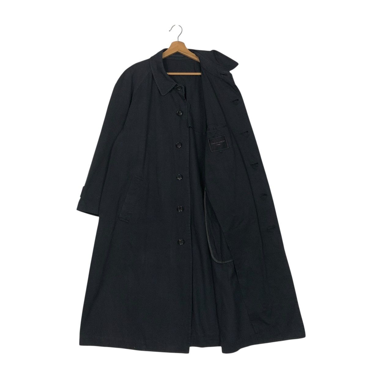 Comme des Garcons Homme 🔥RICH BLACK VINTAGE LONG JACKET FLY COMME DES GARCONS HOMME Size US M / EU 48-50 / 2 - 13 Thumbnail