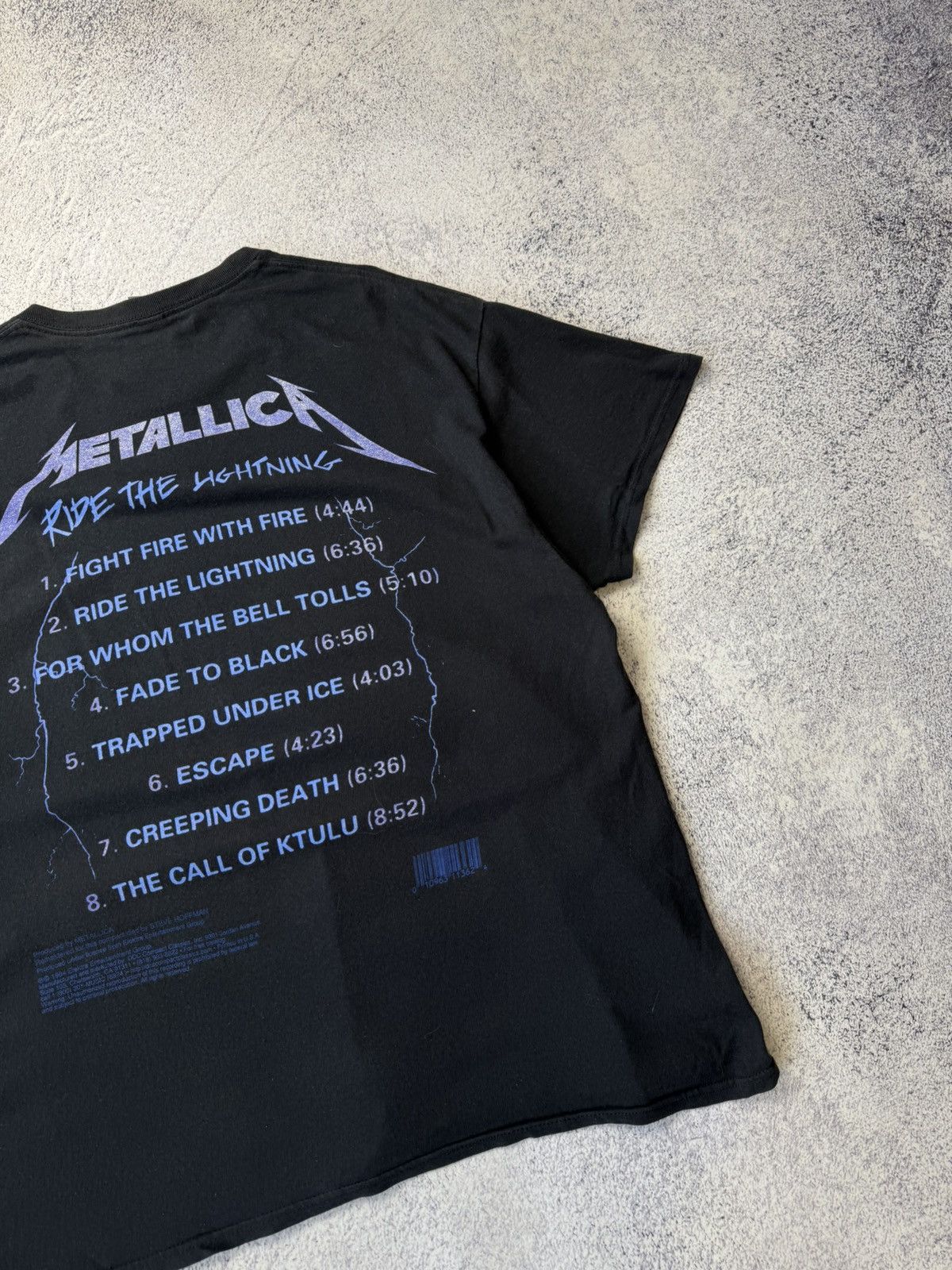 Band Tees × Vintage Vintage Metallica 2017 Ride The Lightning Sun Faded T-Shirt Size US XL / EU 56 / 4 - 21 Thumbnail