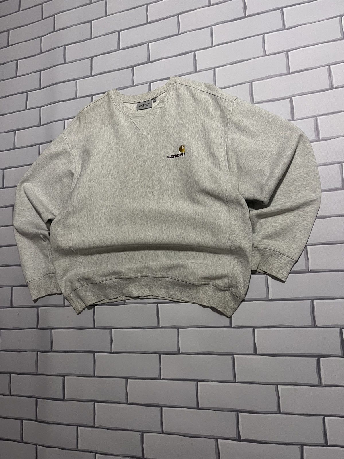 Carhartt Carhartt WIP Grey Chase Crewneck Sweatshirt XL Size US XL / EU 56 / 4 - 2 Thumbnail