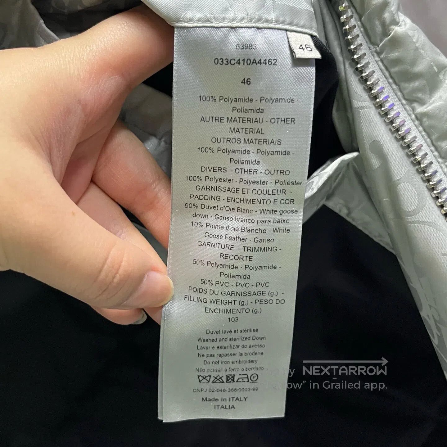 Dior Dior Silver emblem logo printed all over the stand-up coll Size US S / EU 44-46 / 1 - 4 Thumbnail