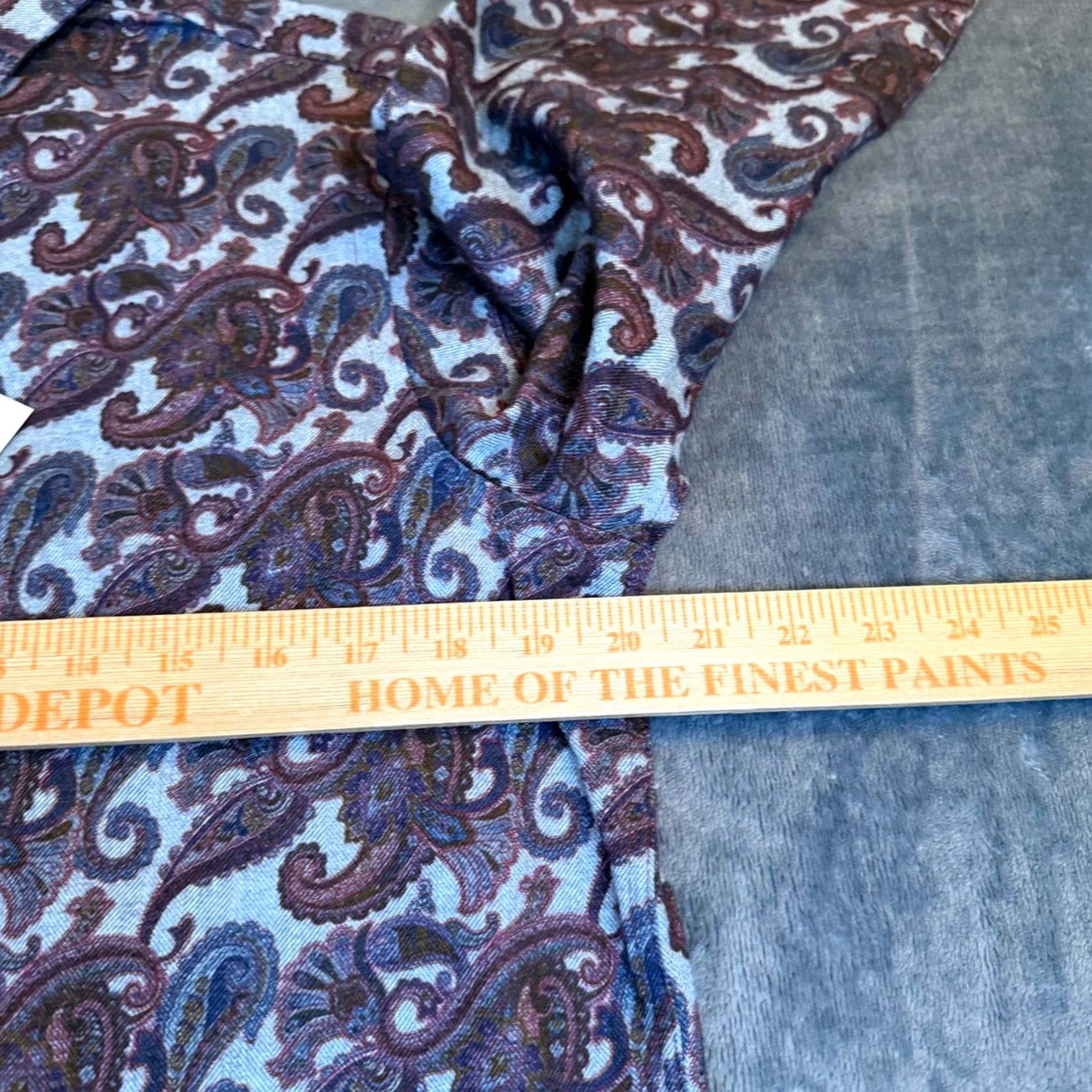 Hart Schaffner Marx Hart Schaffner Marx Mens Small Paisley Canclini Cotton Button Down Shirt LS NEW Size US S / EU 44-46 / 1 - 7 Thumbnail